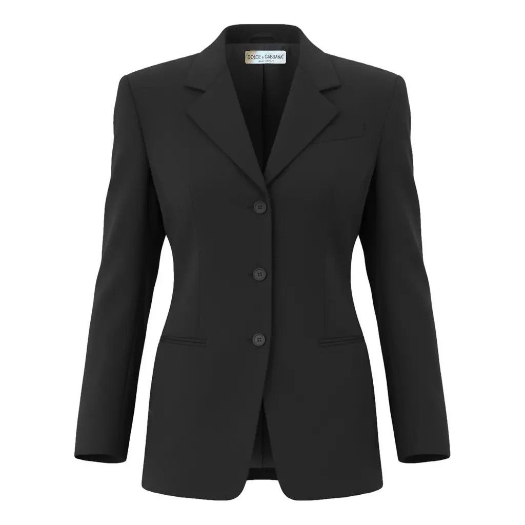 Dolce & Gabbana Dolce & Gabbana Black Wool Tailored Blazer Size IT 40 / S Size S / US 4 / IT 40 - 1 Thumbnail