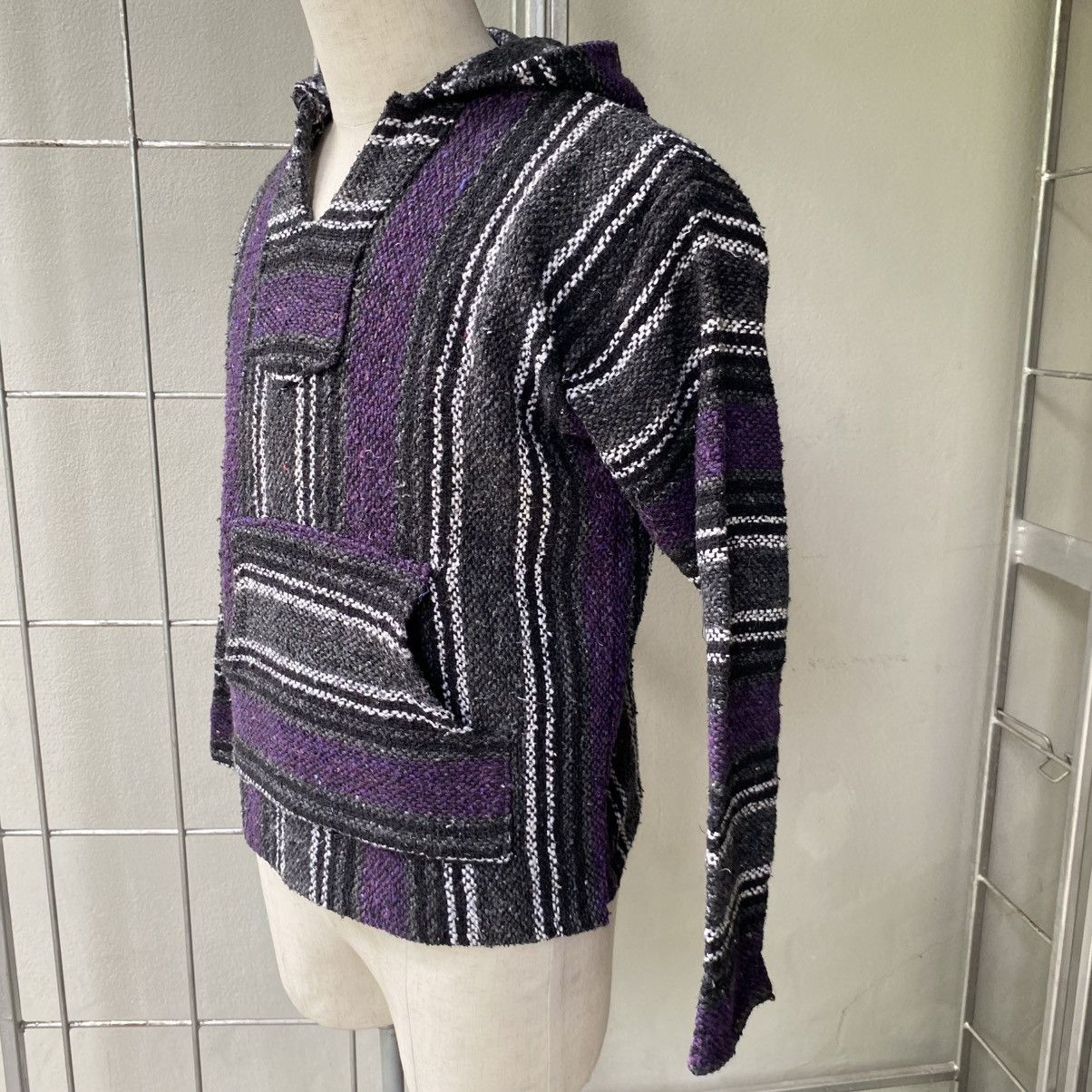 Vintage Black & Purple Striped Baja Hoodie Size US M / EU 48-50 / 2 - 14 Thumbnail