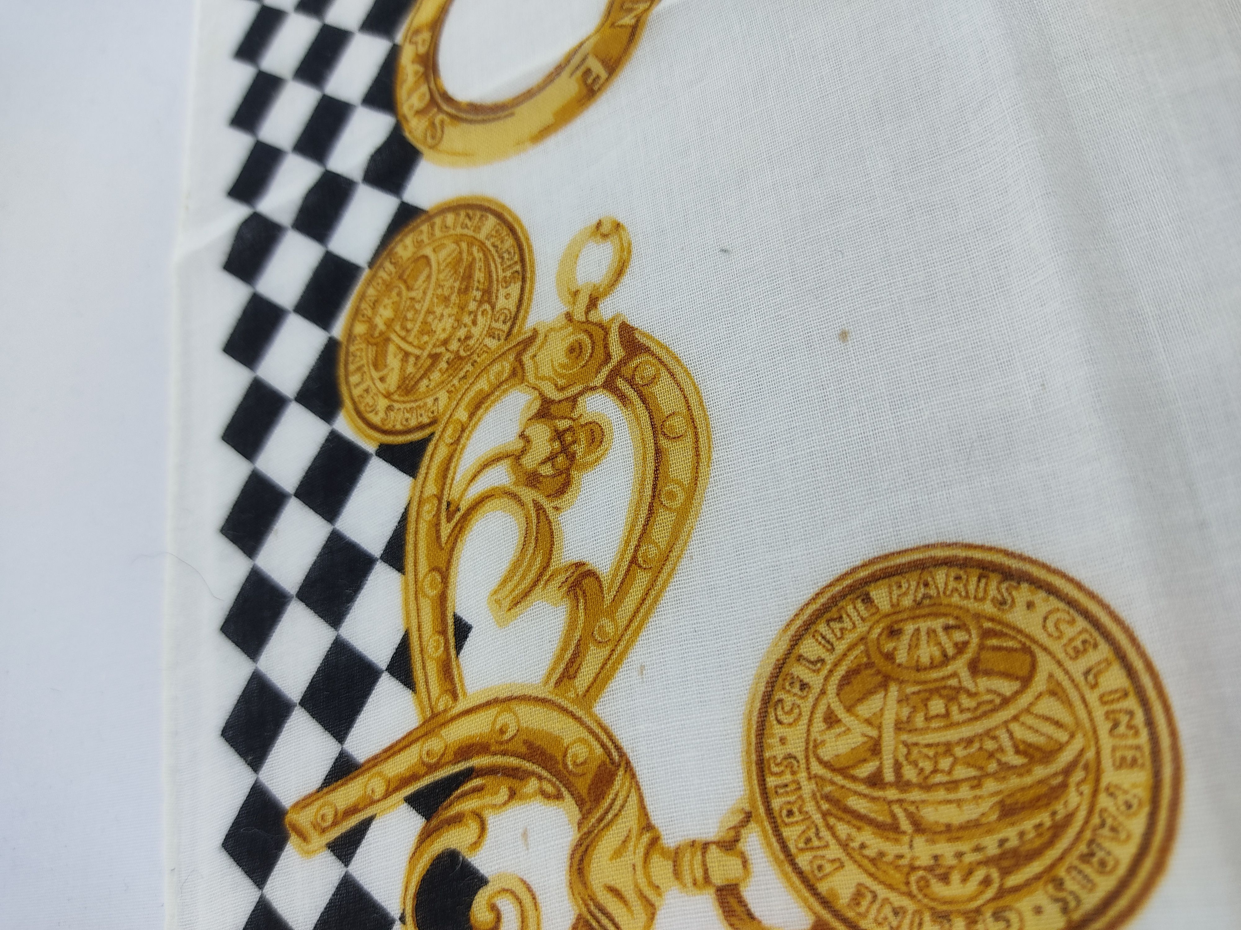 Celine × Vintage Vintage Celine Handkerchief / Neckwear / Bandana Size ONE SIZE - 4 Thumbnail
