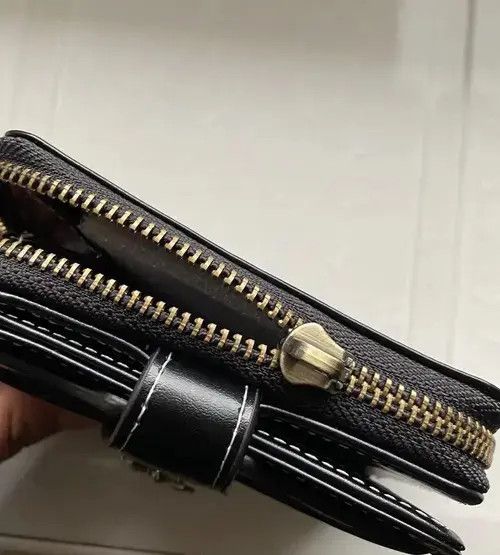 Japanese Brand Wallets and Purses PU Leather Black Wallet Size ONE SIZE - 2 Thumbnail