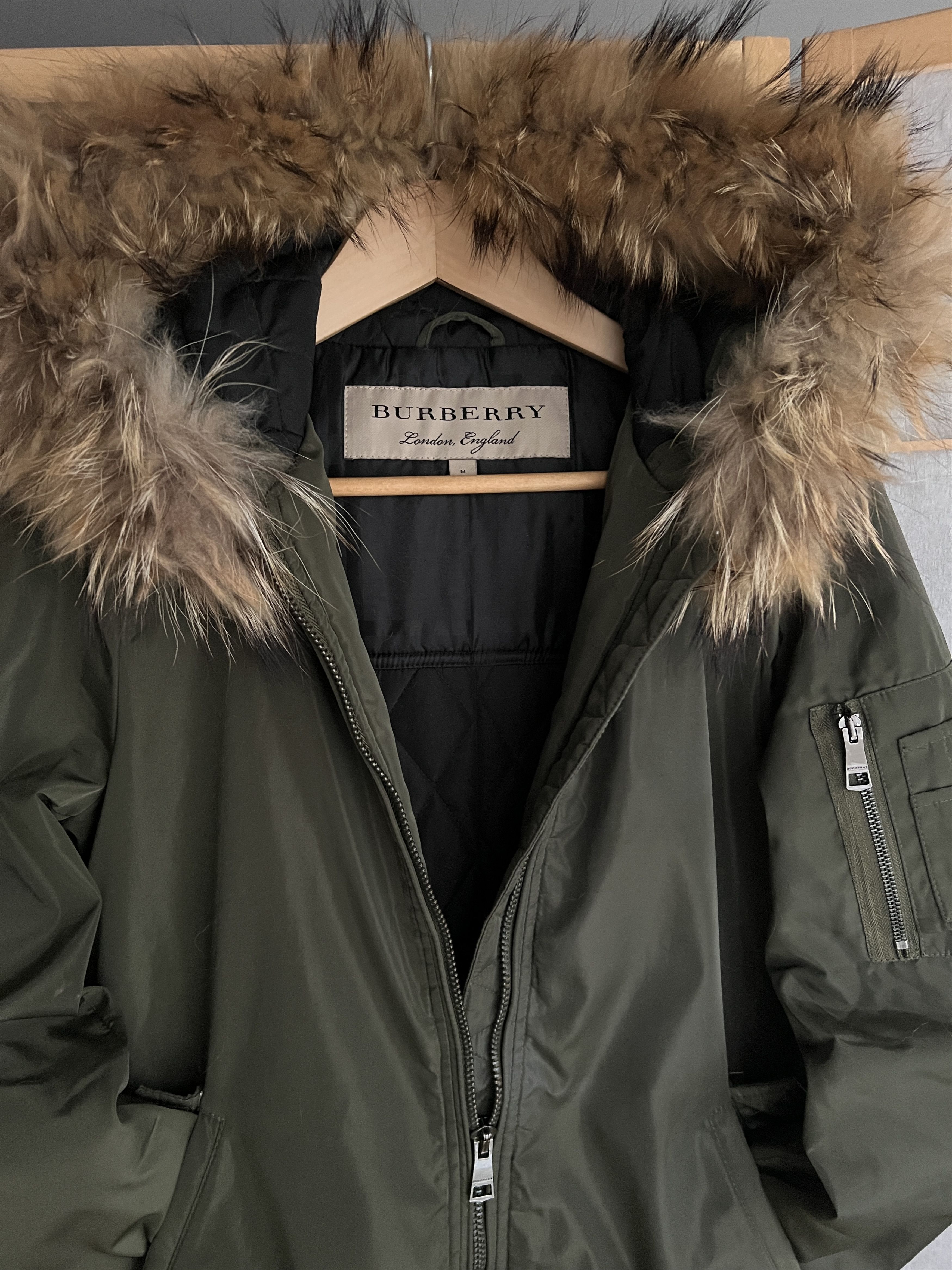 Burberry Burberry vintage faux fur hood bomber jacket avant garde y2k Size M / US 6-8 / IT 42-44 - 3 Thumbnail