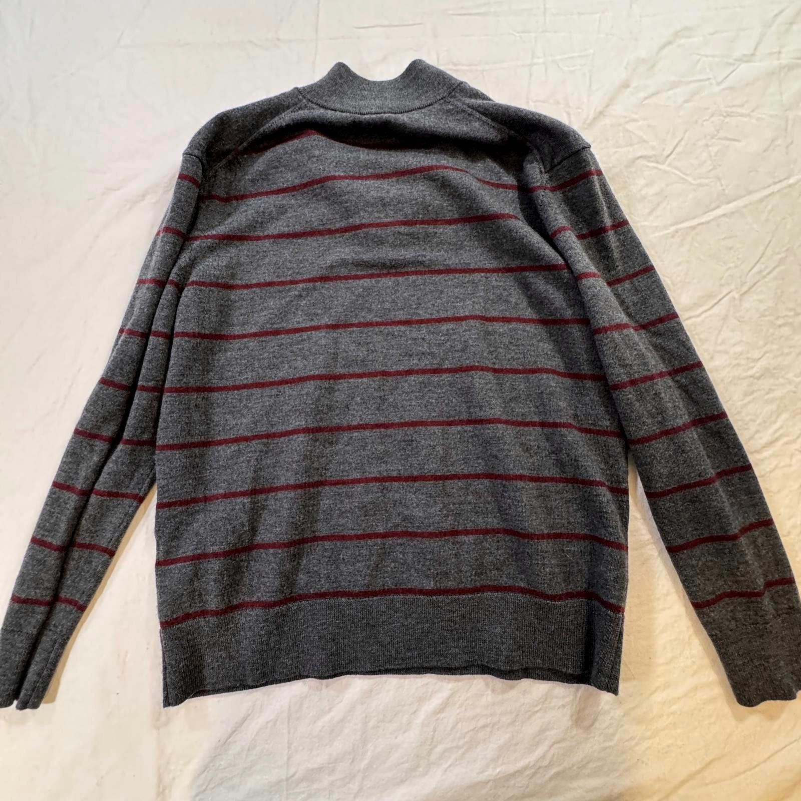 UNTUCKit UNTUCKit Sweater Men's Large Belguardo Stripe Merino Wool Size US L / EU 52-54 / 3 - 6 Thumbnail