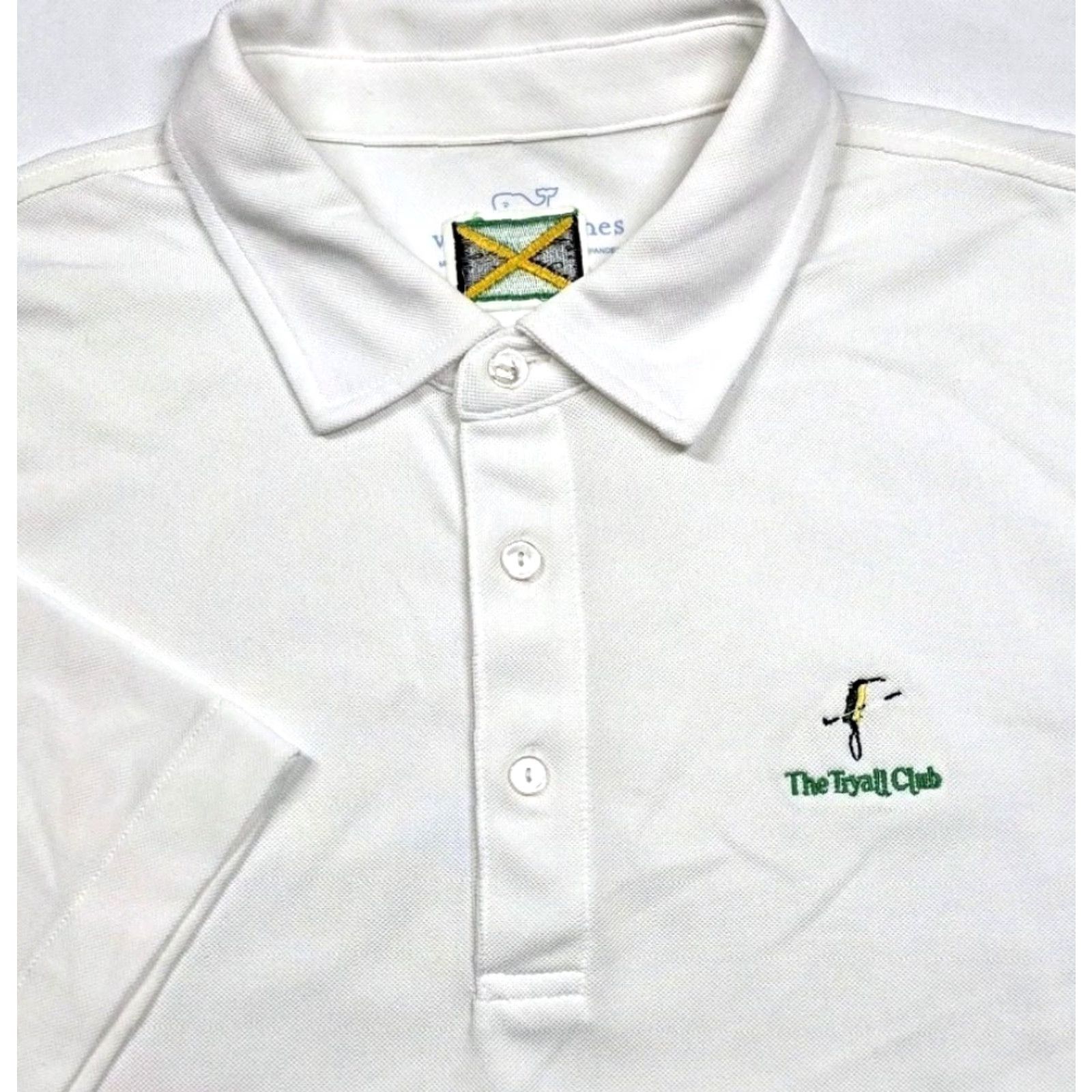 Vineyard Vines VINEYARD VINES Polo Shirt Mens L White Performance Golf TRYALL CLUB JAMAICA Size US L / EU 52-54 / 3 - 2 Thumbnail