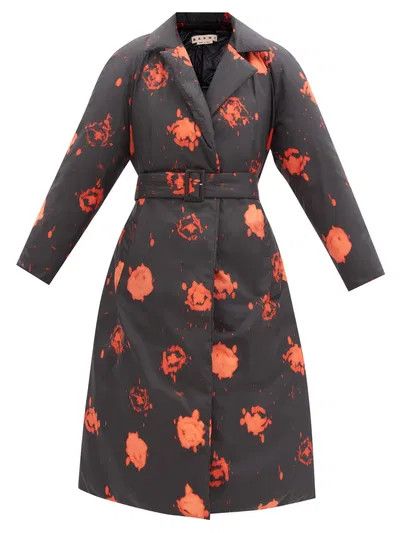 Marni o1y1025 Overcoat in Black/Red Size XS / US 0-2 / IT 36-38 - 1 Thumbnail
