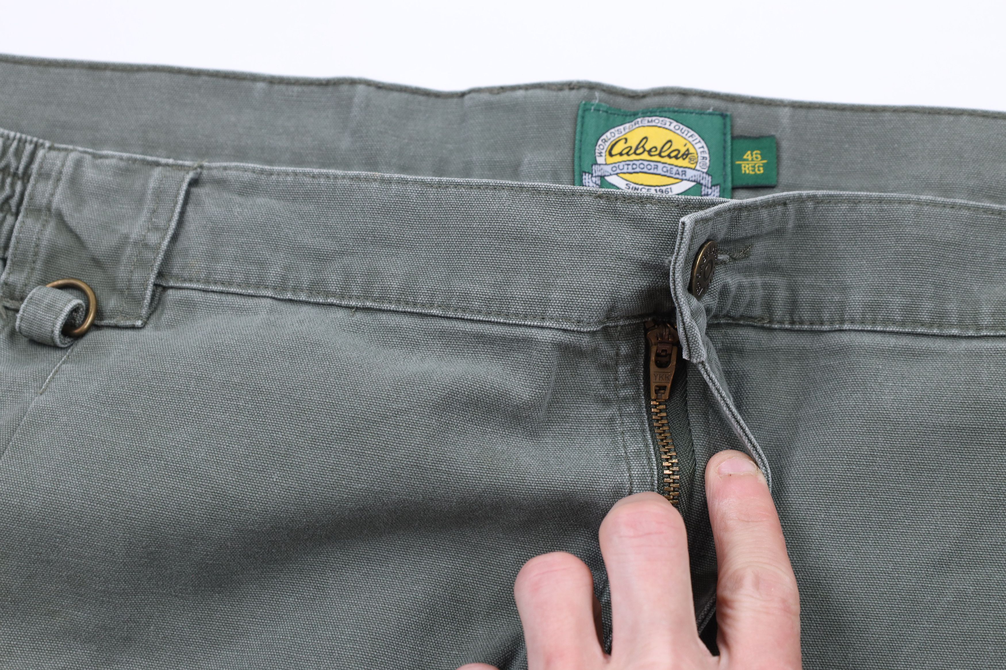 Cabelas × Vintage Vintage Cabelas Knee Wide Leg Canvas Cargo Pants Green Size US 44 / EU 60 - 7 Thumbnail