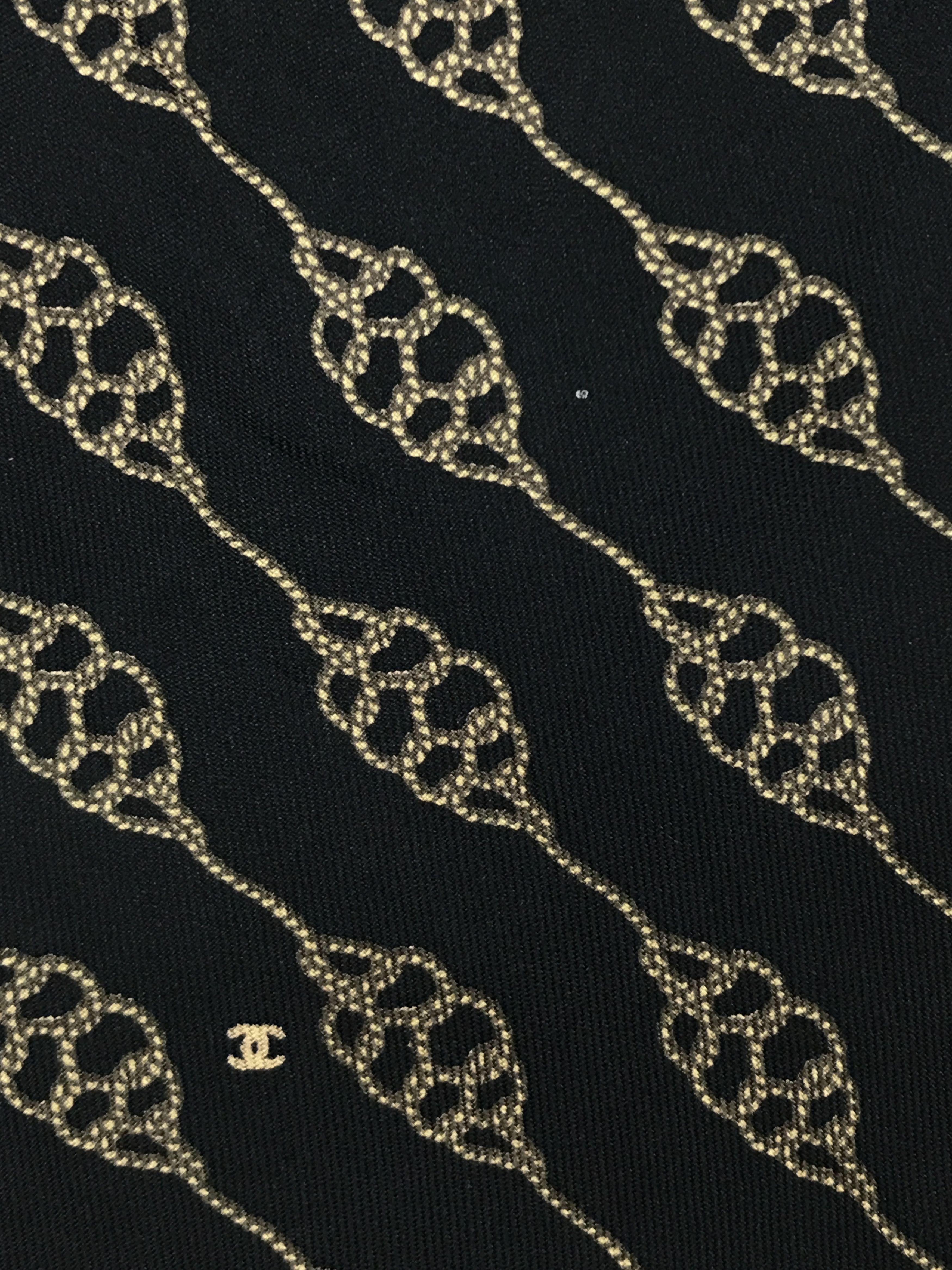 Chanel × Vintage Vintage Chanel Silk Necktie Size ONE SIZE - 5 Thumbnail