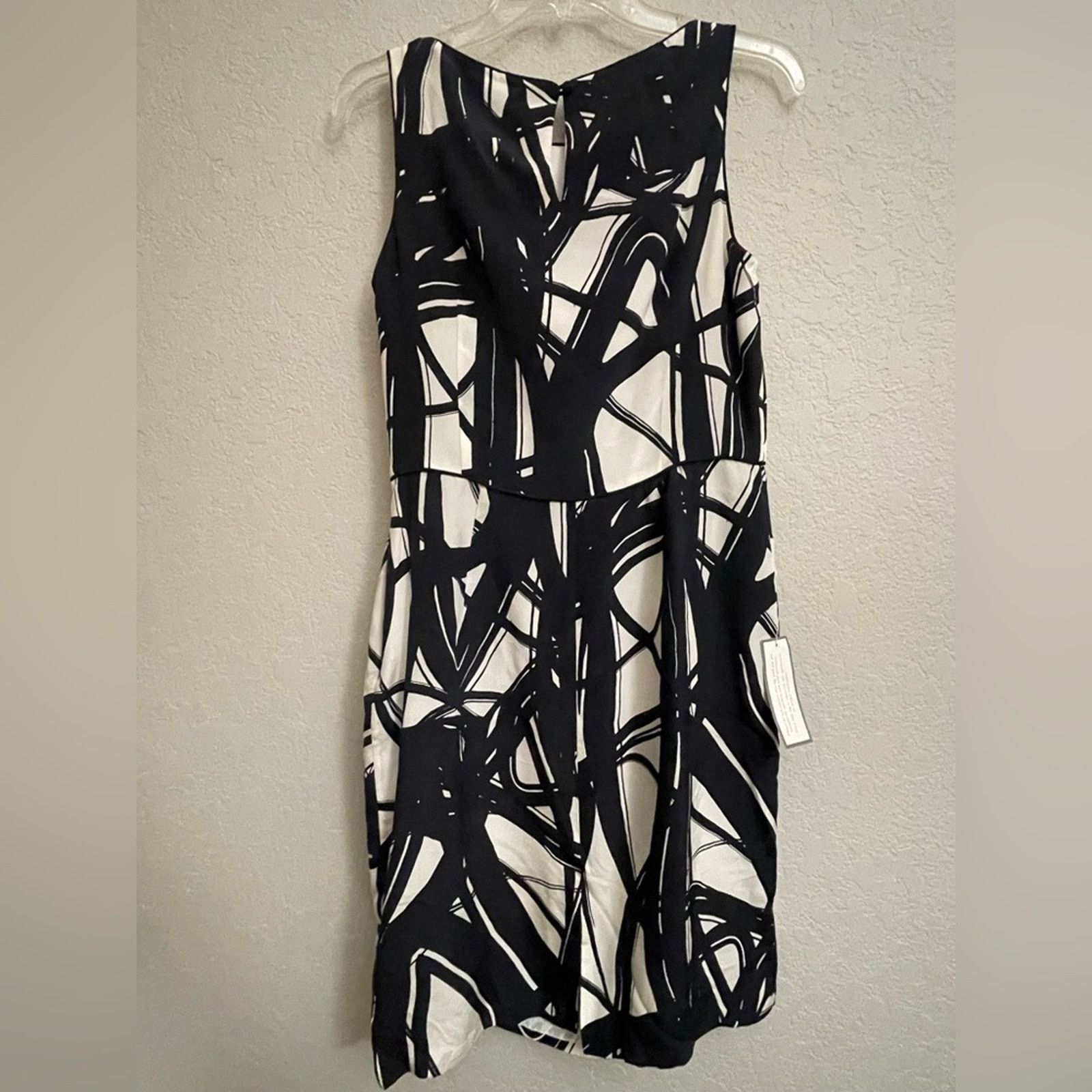 Ann Taylor Ann Taylor Sleeveless 100% Silk Black Ruched Dress Size 6 Size M / US 6-8 / IT 42-44 - 6 Thumbnail