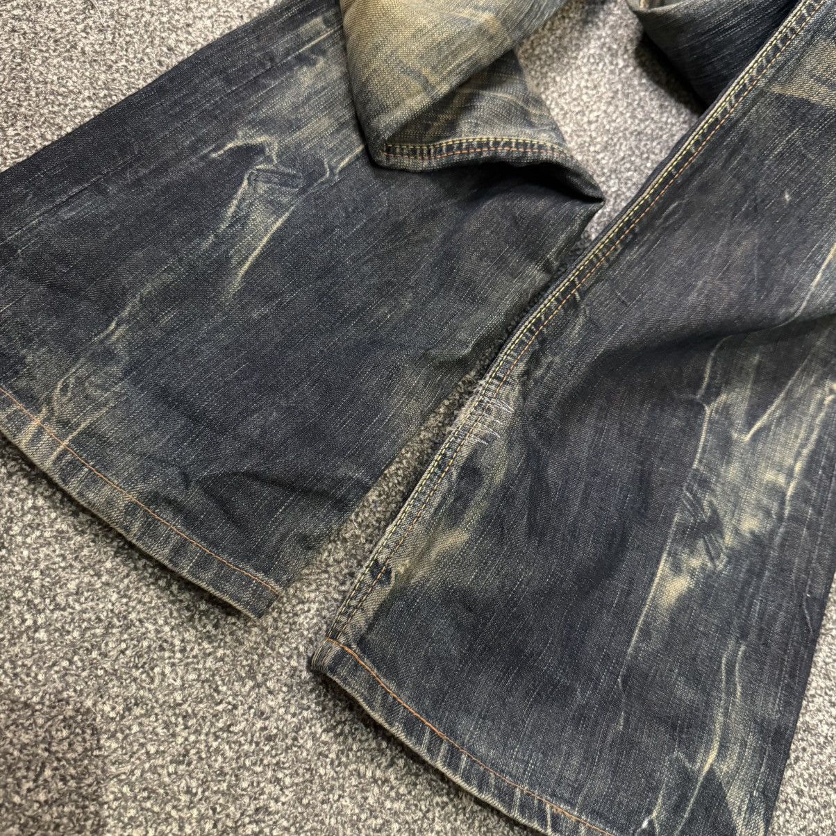 If Six Was Nine 🔥 Vintage Special Flared 🌈 Stich Edwin Blue Trip Mud Denim Size US 30 / EU 46 - 7 Thumbnail