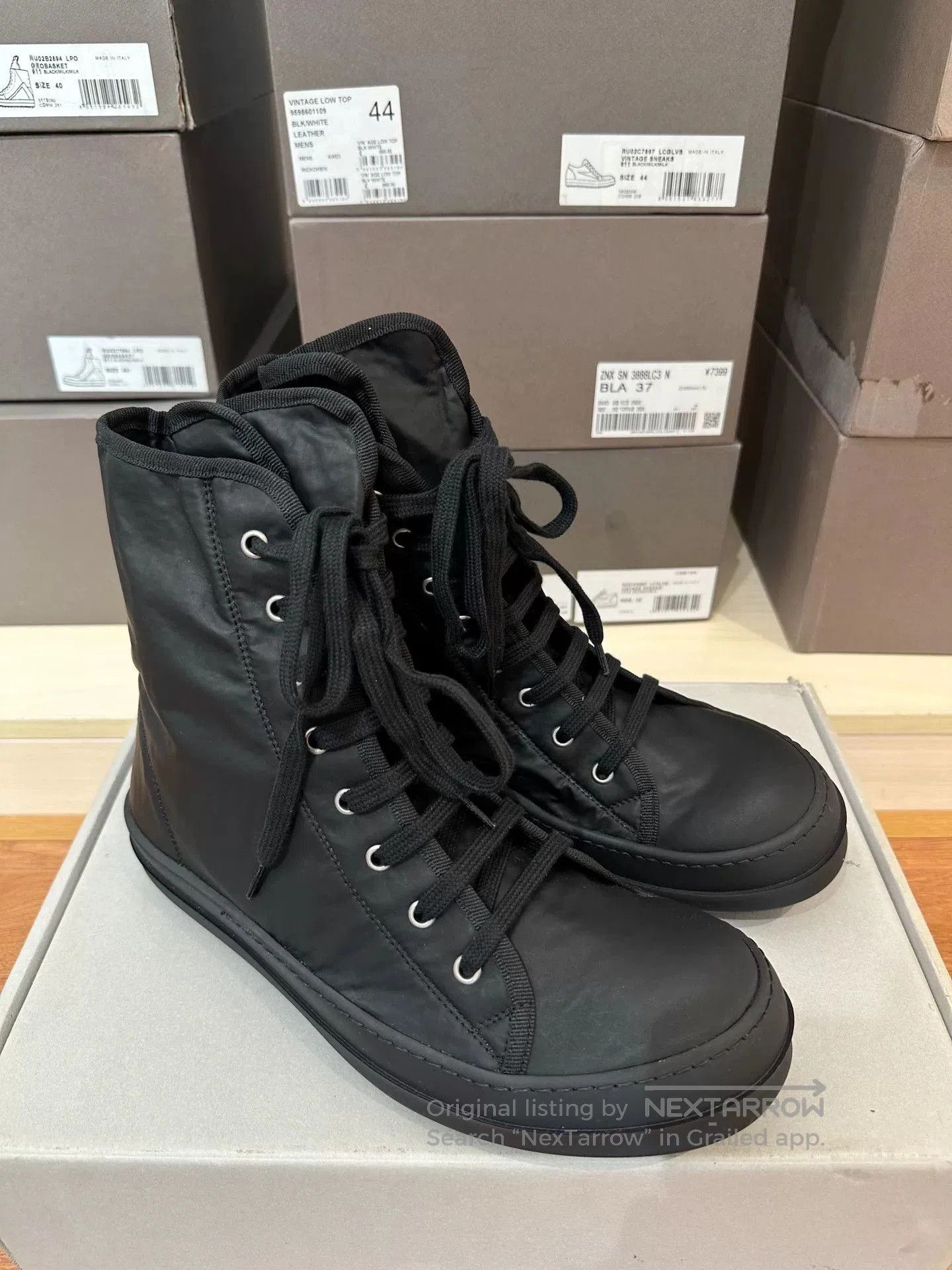 Rick Owens Drkshdw Rick Owens DRKSHDW High-Top Sneakers. Size US 8 / EU 41 - 2 Thumbnail