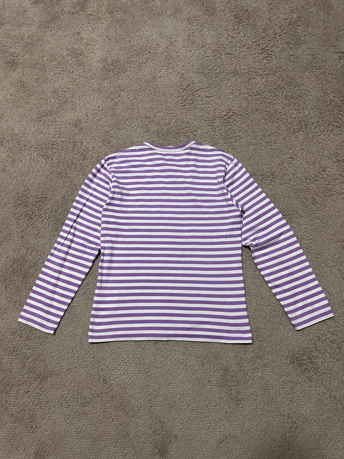 Comme des Garcons Comme des Garçons Girls Striped Long Sleeve T-shirt Tee Size S / US 4 / IT 40 - 9 Thumbnail