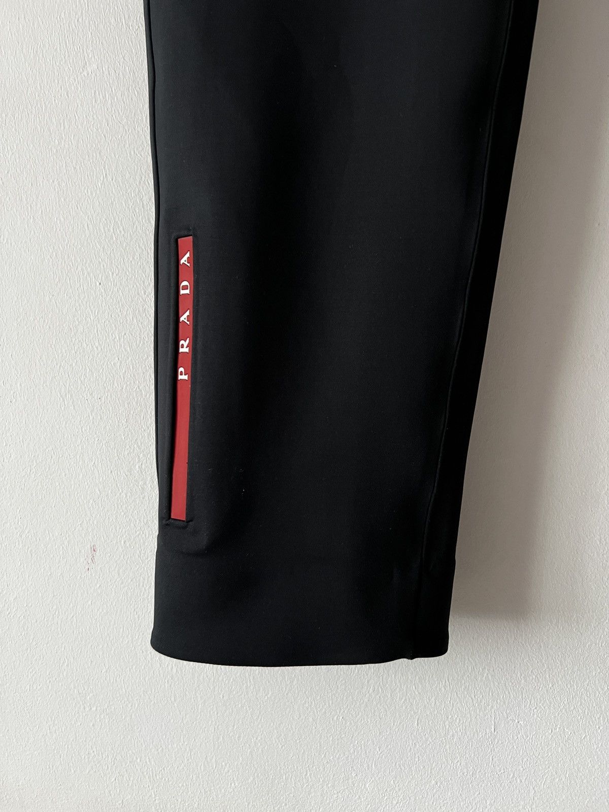 Prada 🔥🔥 Prada Linea Rossa Black Double Jersey Pants Size US 36 / EU 52 - 3 Thumbnail
