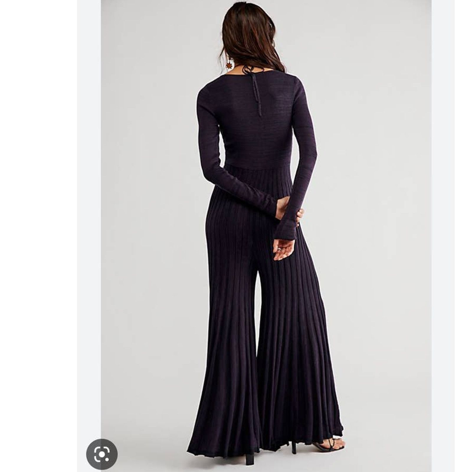 Free People New Free People Ladies Jumpsuit $168 XS Plum Ribbed Knit Size 26" / US 2 / IT 38 - 7 Thumbnail