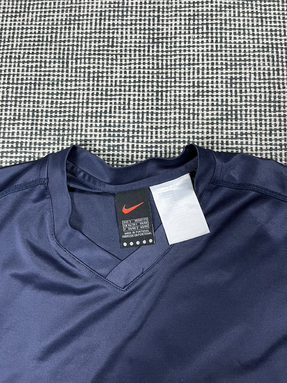 Nike × Vintage vintage 90s Nike arm small swoosh long sleeve jersey Size US S / EU 44-46 / 1 - 5 Thumbnail