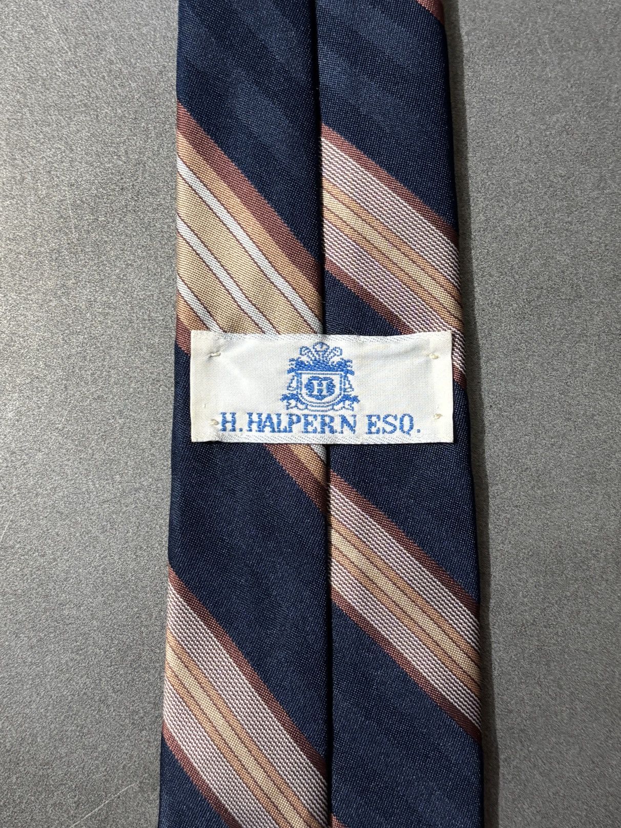 Vintage Vintage Striped Tie Embroidered Stripe Polyester Necktie Size ONE SIZE - 6 Thumbnail
