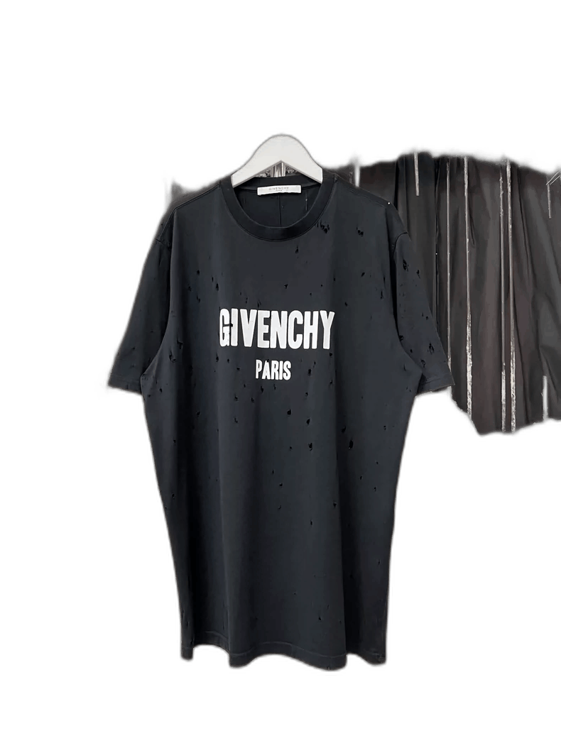 Givenchy Givenchy Distressed Short Sleeve TShirt -2507