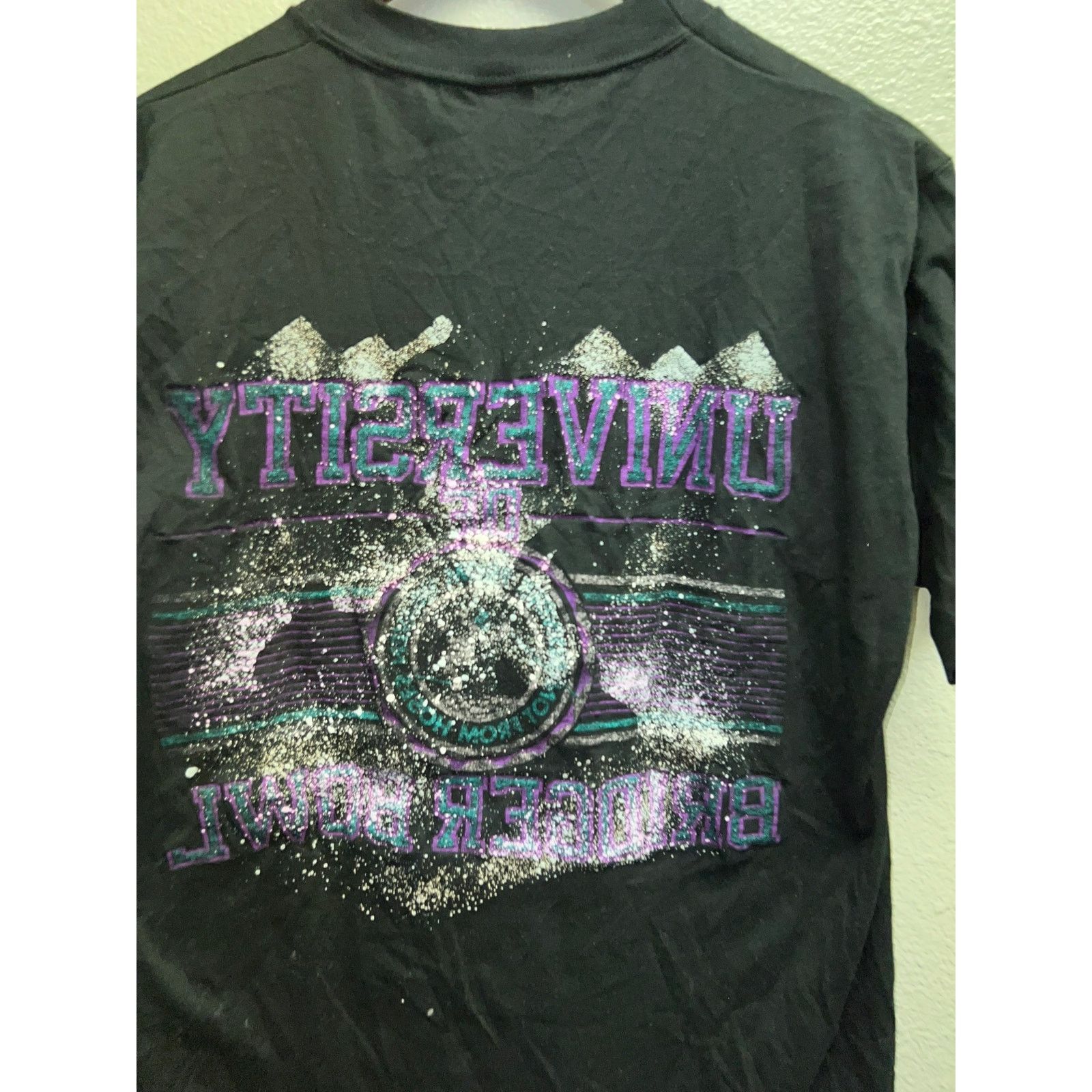 Jerzees Vintage Test Print Shirt Steamboat Ski Graphic L Black Tee Size US L / EU 52-54 / 3 - 9 Thumbnail