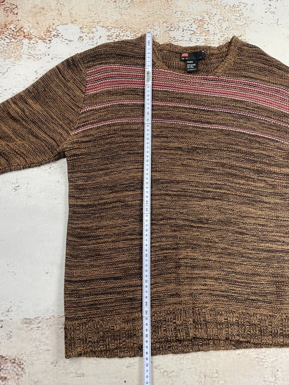 Diesel (Women’s) Diesel XL – Brown Linen Silk Sweater, Old Money Size XL / US 12-14 / IT 48-50 - 4 Thumbnail