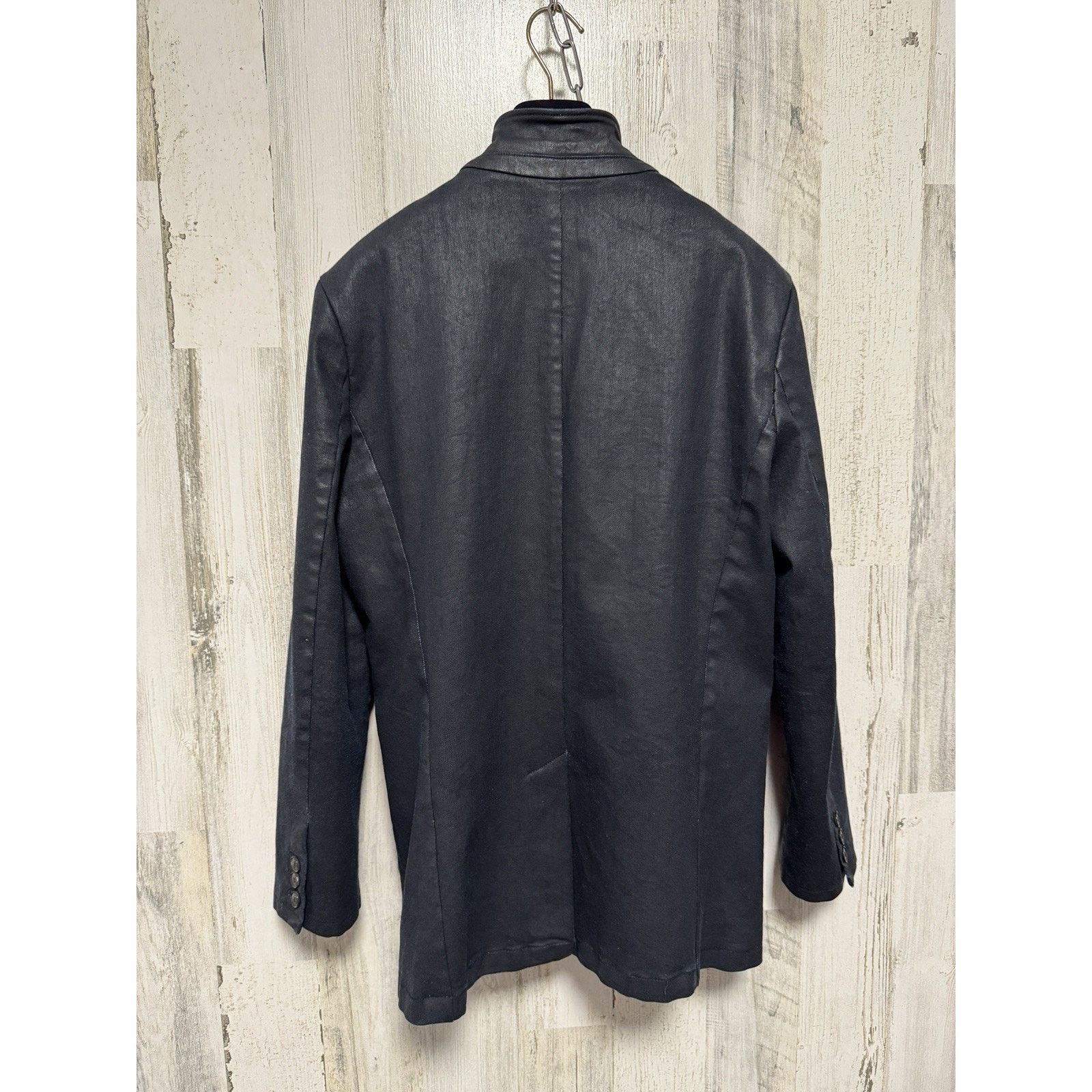 John Varvatos John Varvatos BRIA Blue Waxed Lightweight Moto Jacket Size US S / EU 44-46 / 1 - 15 Thumbnail
