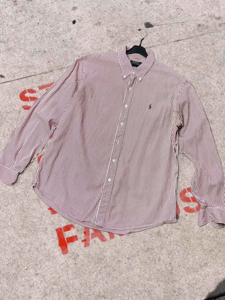 Polo Ralph Lauren VINTAGE Polo Ralph Lauren Striped Shirt Long Sleeve Size US XL / EU 56 / 4 - 1 Thumbnail