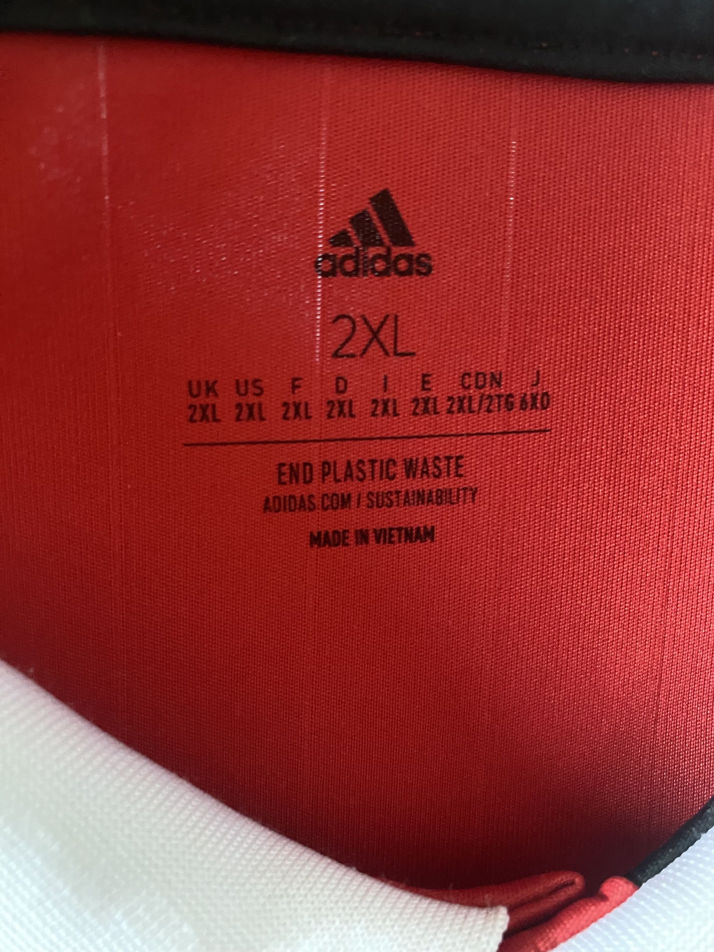 Adidas MANCHESTER UNITED FC. 2022 - 2023 - Adidas - 2XL - UNIQUE Size US XXL / EU 58 / 5 - 6 Thumbnail