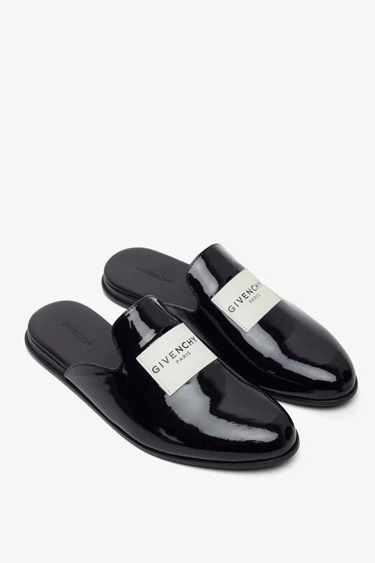 Givenchy os11x1225 Label Flat Mules in Black Size US 9 / IT 39 - 4 Thumbnail