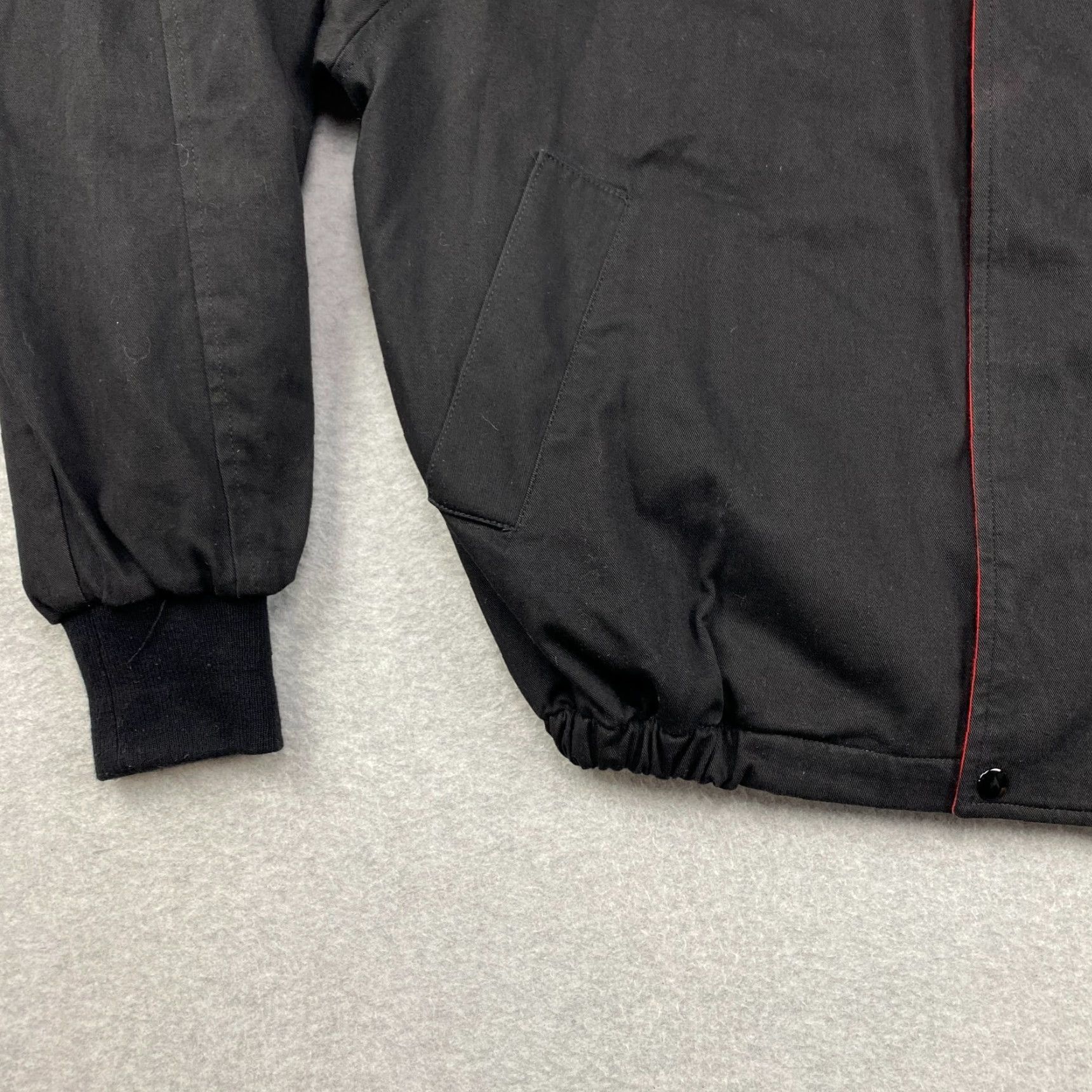 Vintage VINTAGE Just Jackets Bomber Jacket Men XL Black Full Zip Snap Lined Nylon Polyester 80s USA Made Size US XL / EU 56 / 4 - 4 Thumbnail