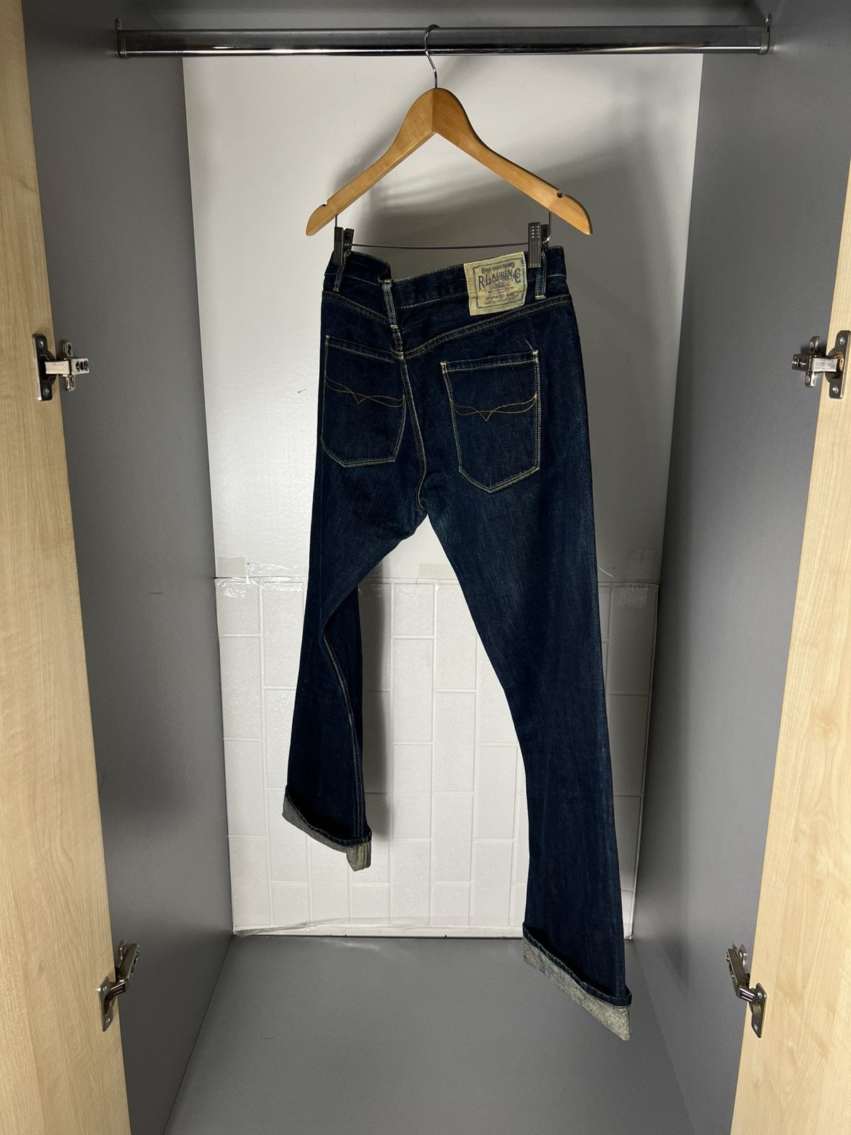 Polo Ralph Lauren VINTAGE POLO RALPH LAUREN DENIM SELVEDGE JAPAN JEANS RETRO CASUAL DESIGNER Y2K 90s Size US 31 - 22 Thumbnail