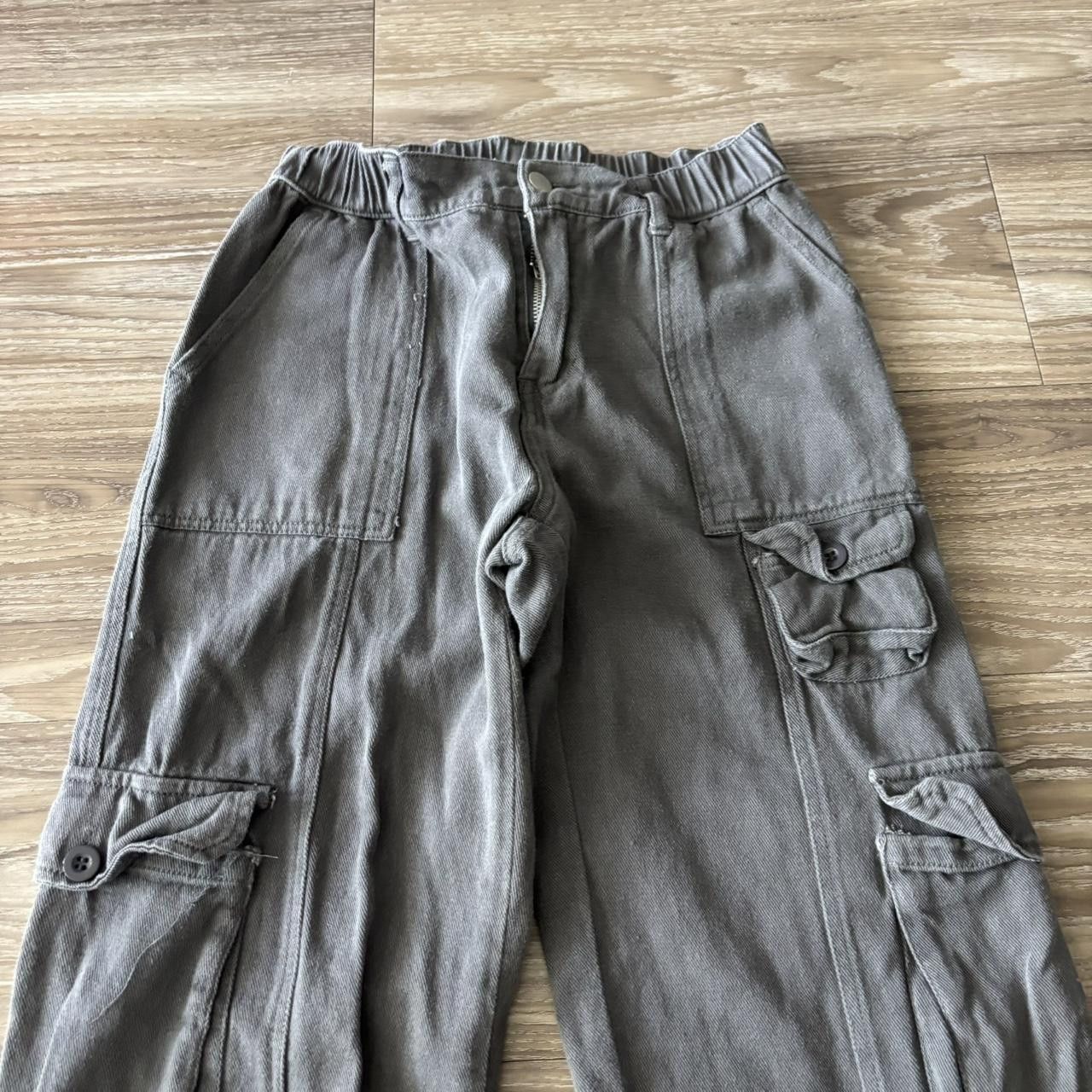 Vintage Crazy Vintage Y2K/2000s Grey Skater Style Grunge Streetwear Cargo Pants! Size S Size US 29 - 5 Thumbnail