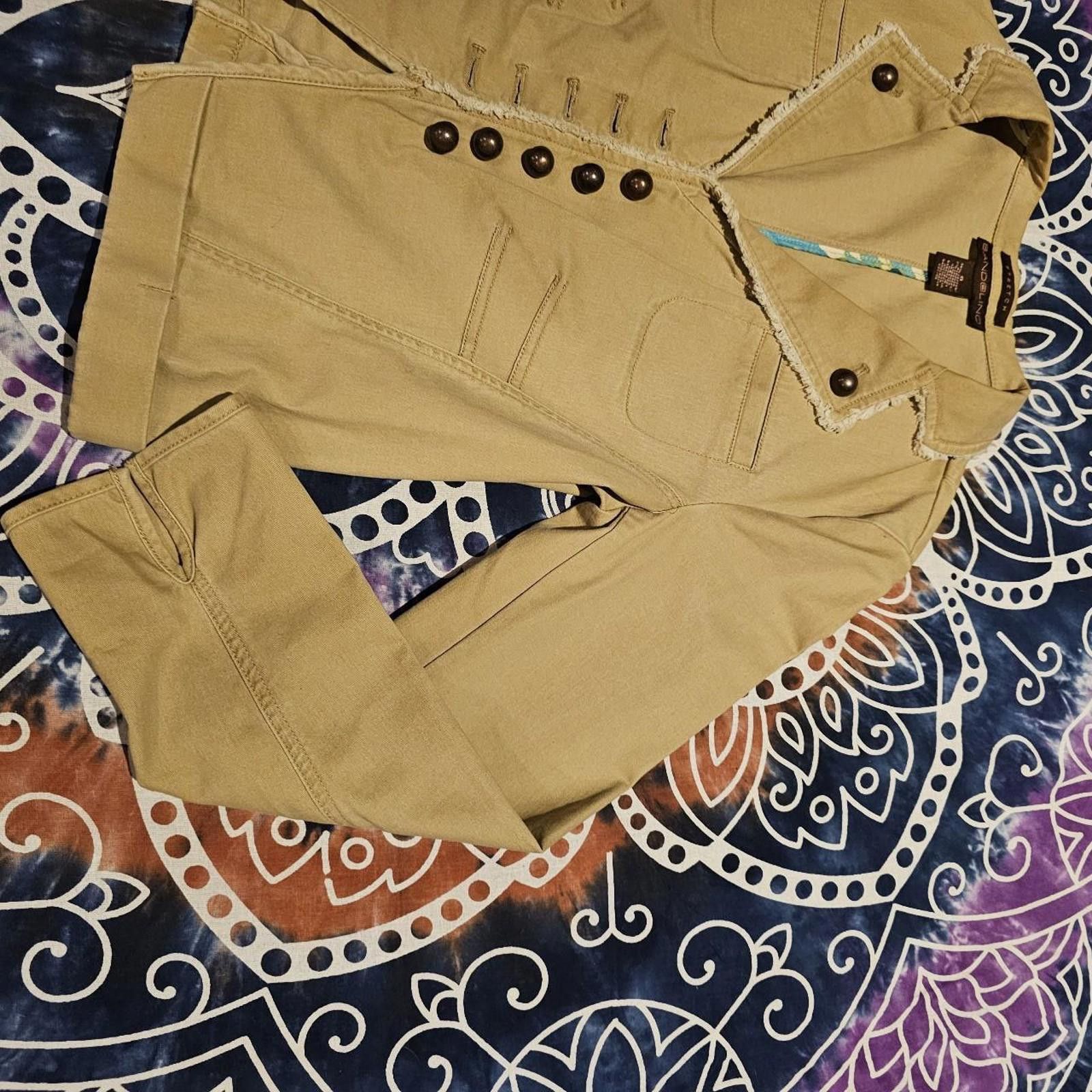 Designer Bandolino Women's Khaki Jacket Size M / US 6-8 / IT 42-44 - 4 Thumbnail