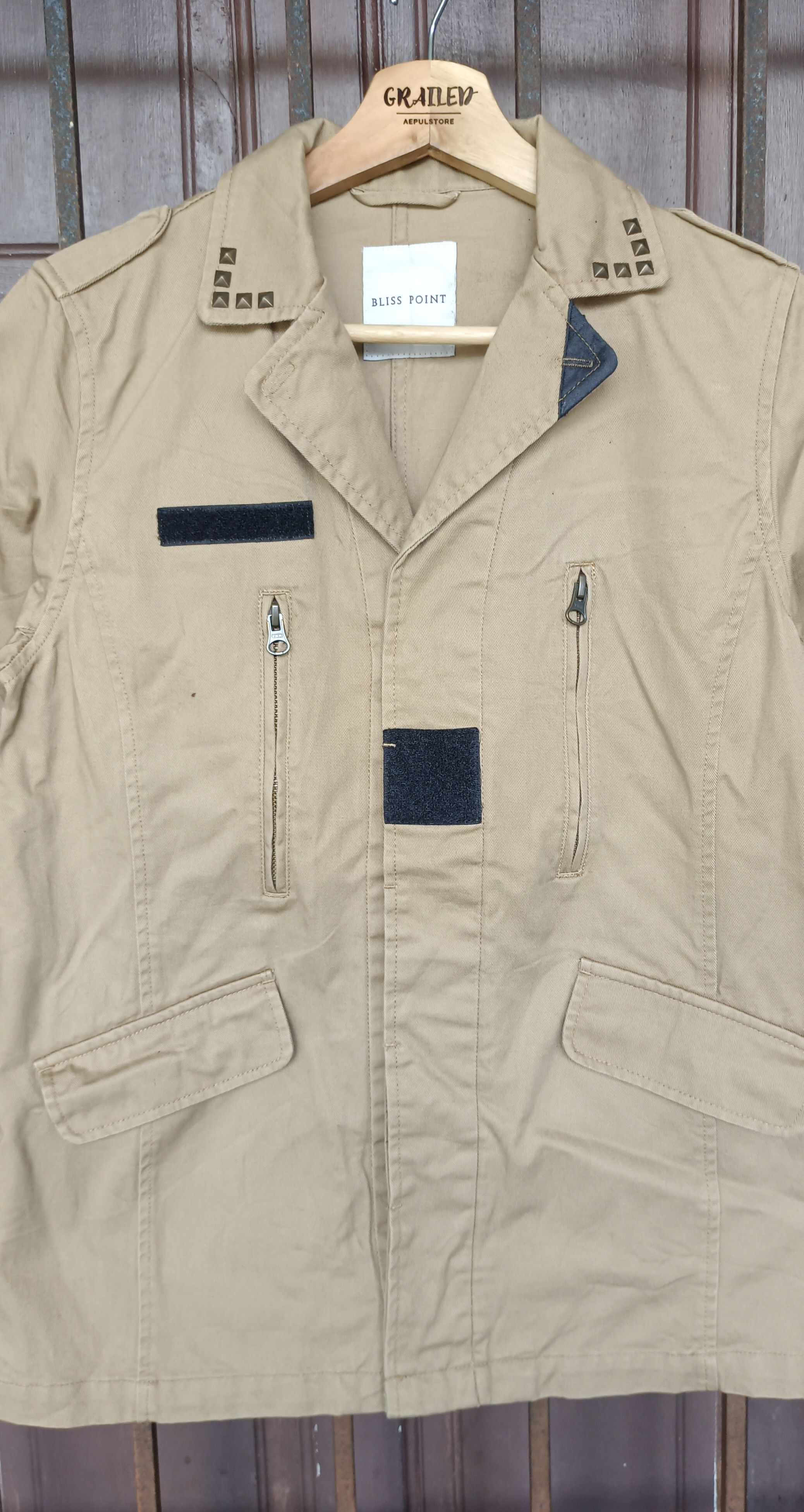 Japanese Brand Vintage🔥 Bliss Point Military Spark Button Jacket Size US S / EU 44-46 / 1 - 4 Thumbnail