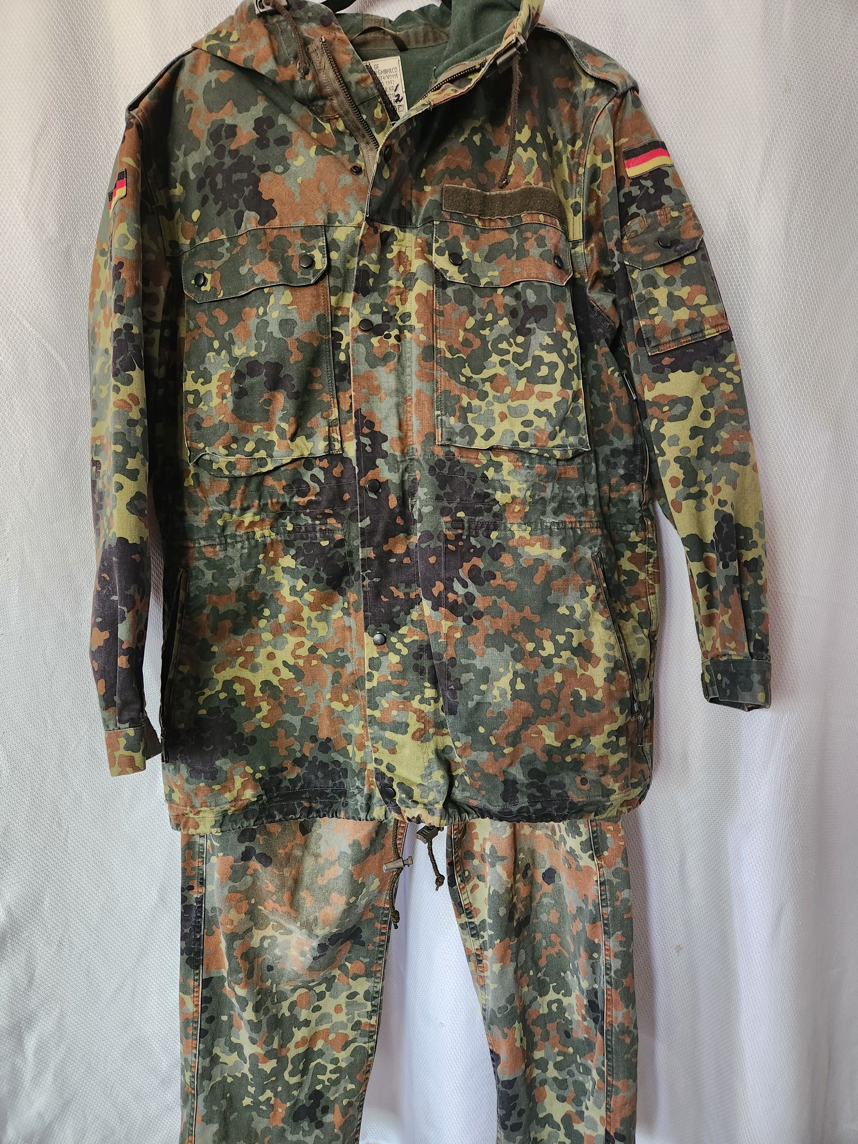 Other German Army Flecktarn Camo Parka and Matching Pants Size US L / EU 52-54 / 3 - 1 Thumbnail
