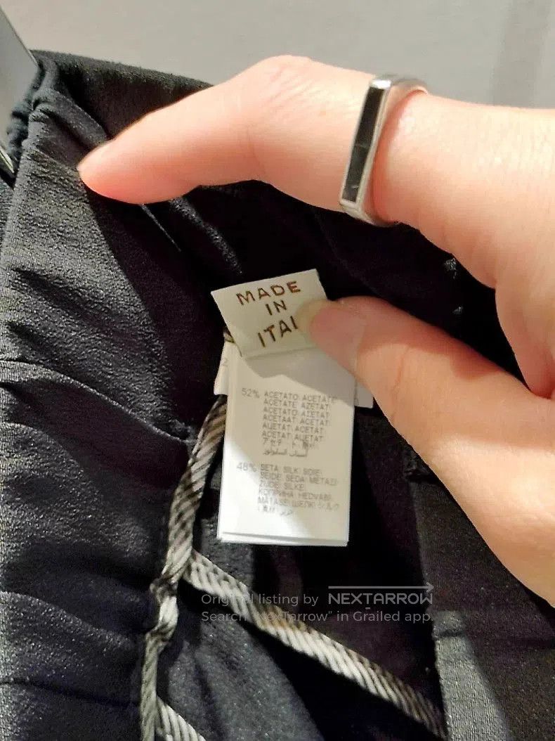 Brunello Cucinelli Brunello Cucinelli Black Silk-Cotton Casual Pants. Size US 30 / EU 46 - 5 Thumbnail