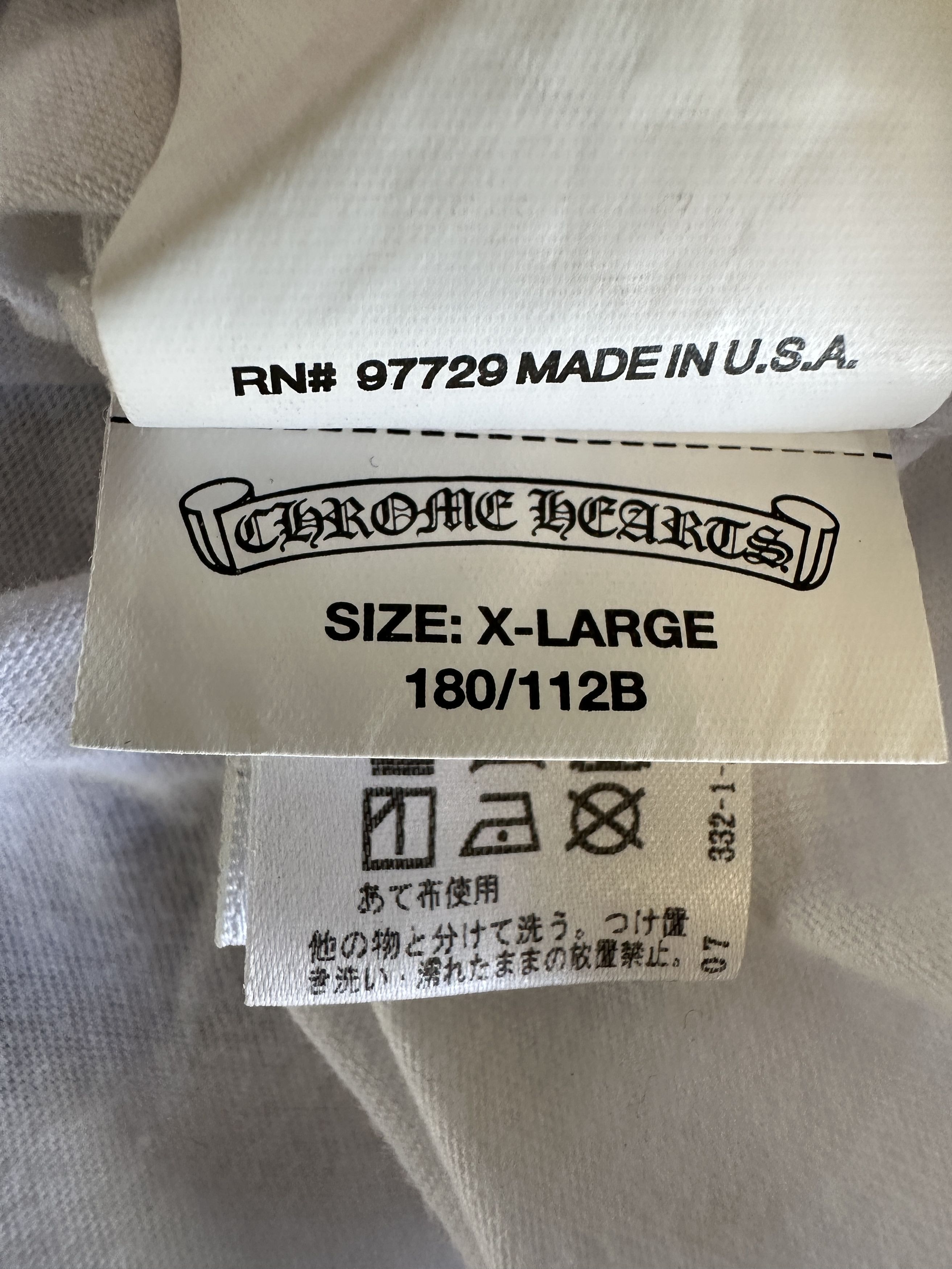 Chrome Hearts Chrome Hearts Cemetery LS White On White Size US XL / EU 56 / 4 - 10 Thumbnail