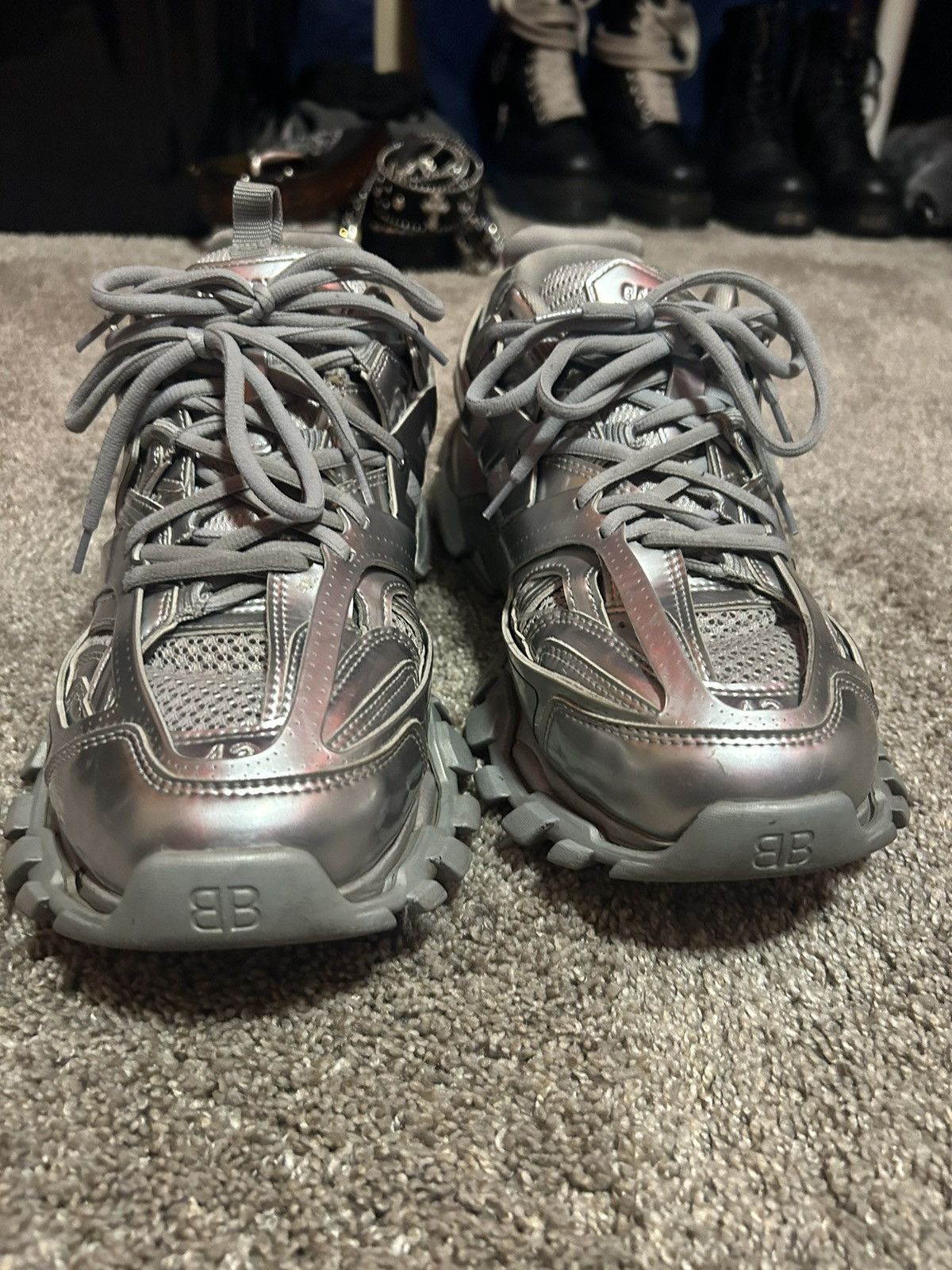 Balenciaga Silver balenciaga tracks Size US 10 / EU 43 - 1 Thumbnail