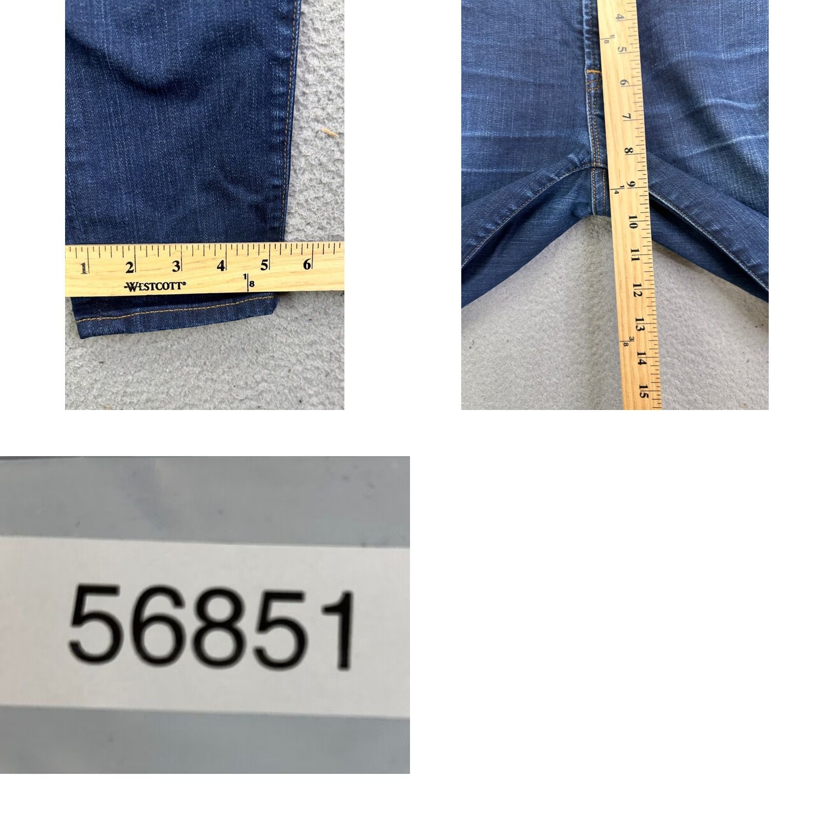 J.Crew J.CREW Jeans Womens 27 Toothpick Blue Distressed Slim Fit Skinny Stretch Denim Jeans Size 27" / US 4 / IT 40 - 8 Thumbnail