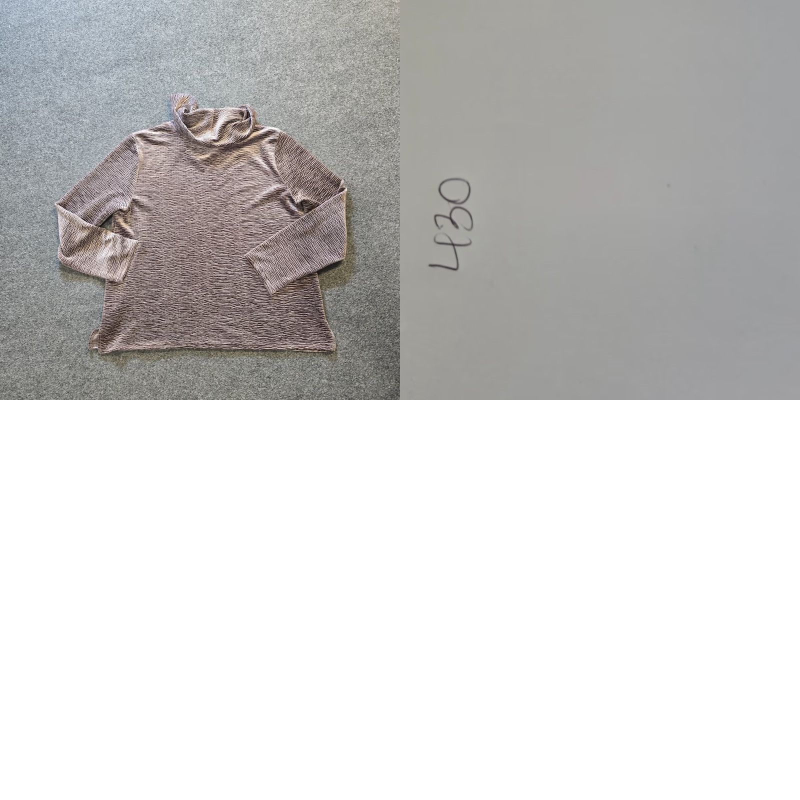 Habitat Habitat Top Womens Size Small Pink Velour Textured Cowl Neck Long Sleeve Casual Shirt Size S / US 4 / IT 40 - 8 Thumbnail