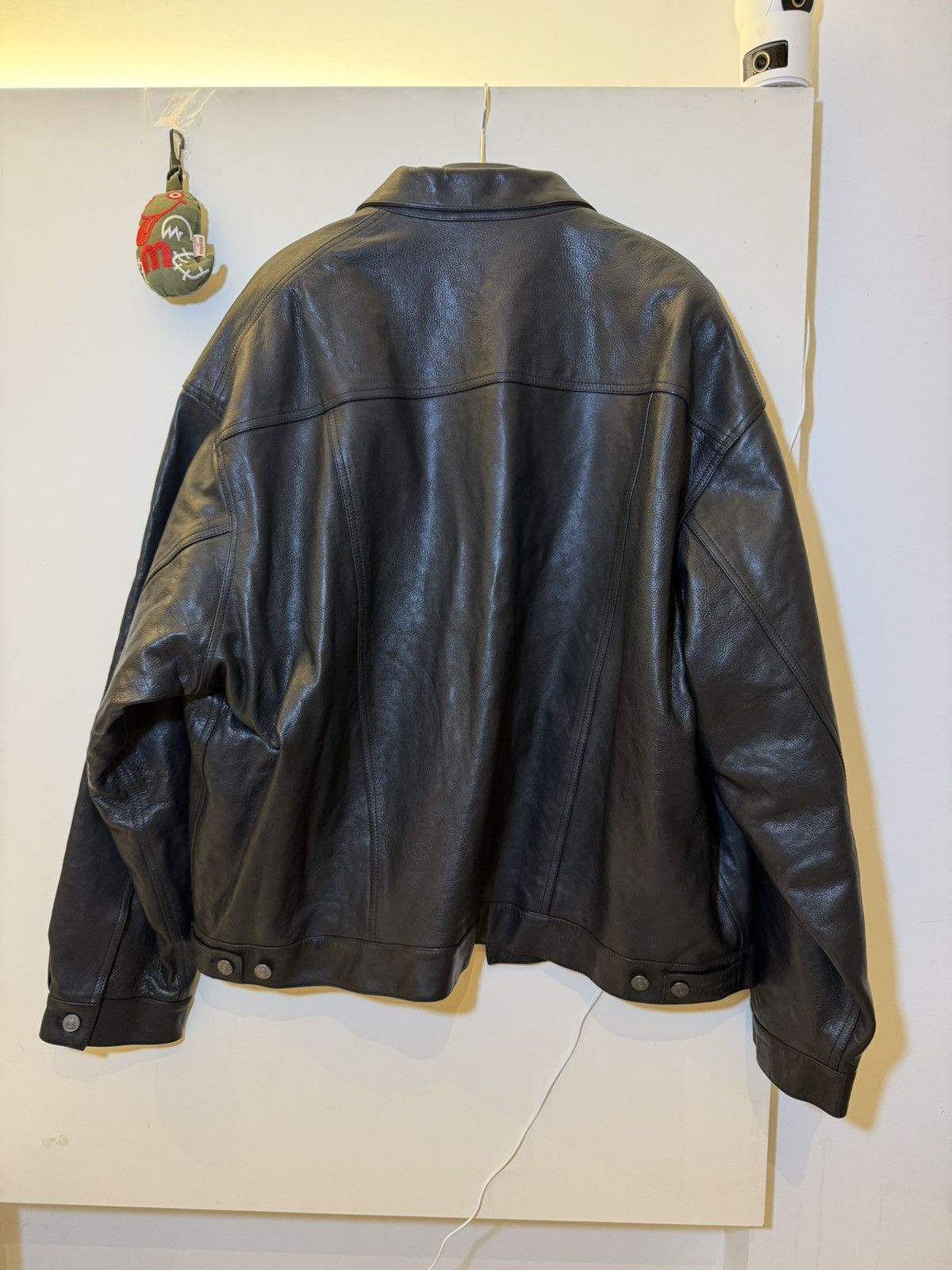 Balenciaga Balenciaga Buffalo Leather Trucker Jacket Black Size XS Size US XS / EU 42 / 0 - 2 Thumbnail