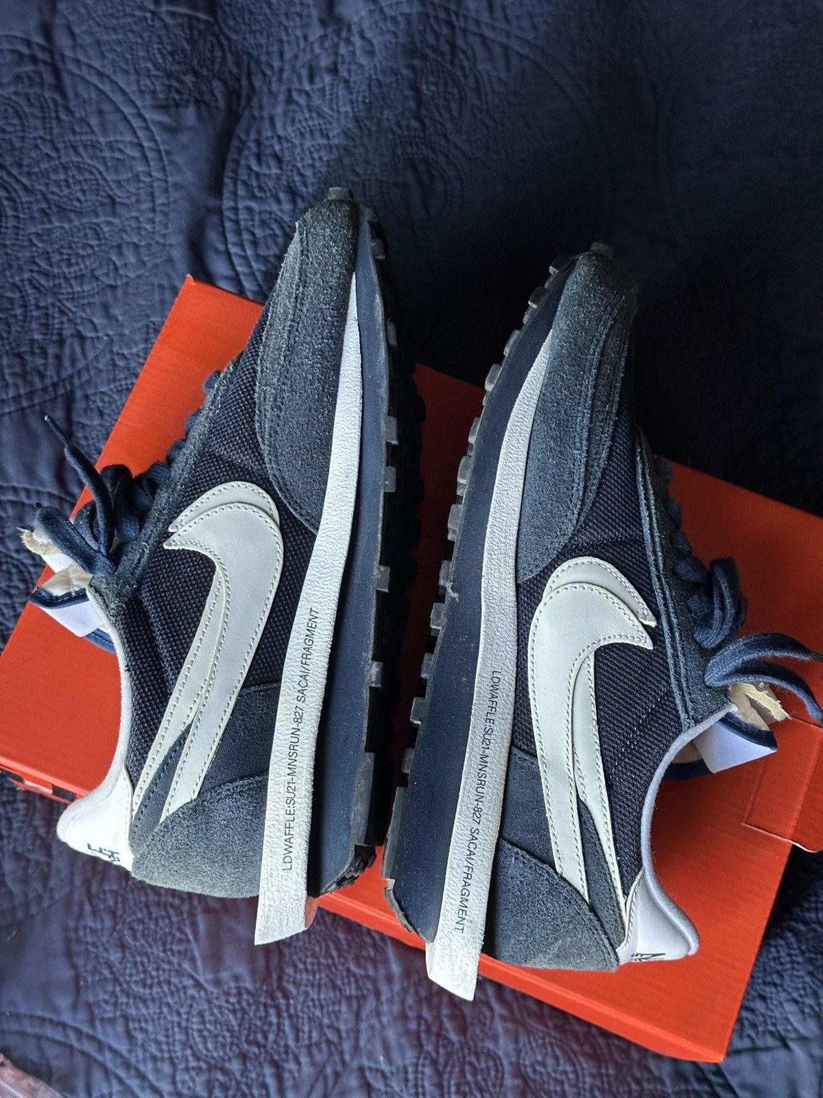Sacai Nike LD Waffle Sacai Fragment Blue Void Size US 9 / EU 42 - 11 Thumbnail