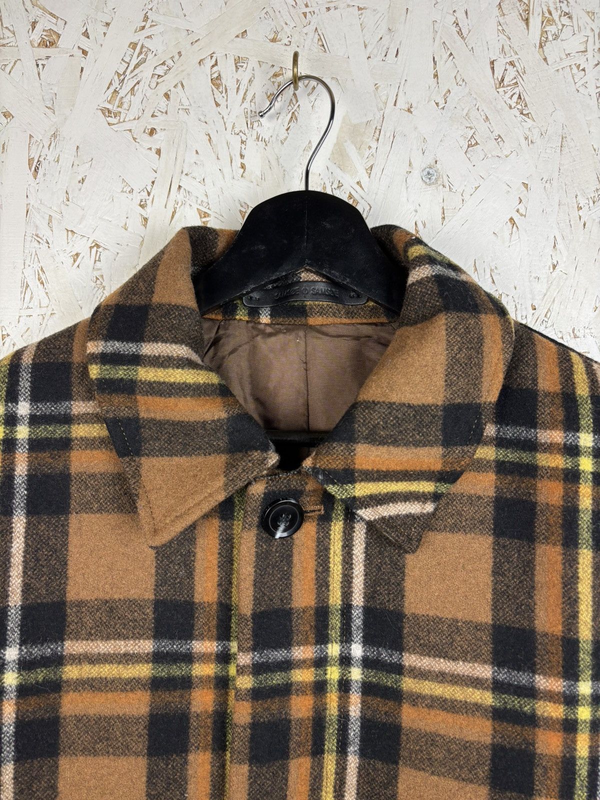 Samsoe Samsoe Samsoe Samsoe x Manteco Wool Musone Coat Plaid Check Size L Size US L / EU 52-54 / 3 - 2 Thumbnail