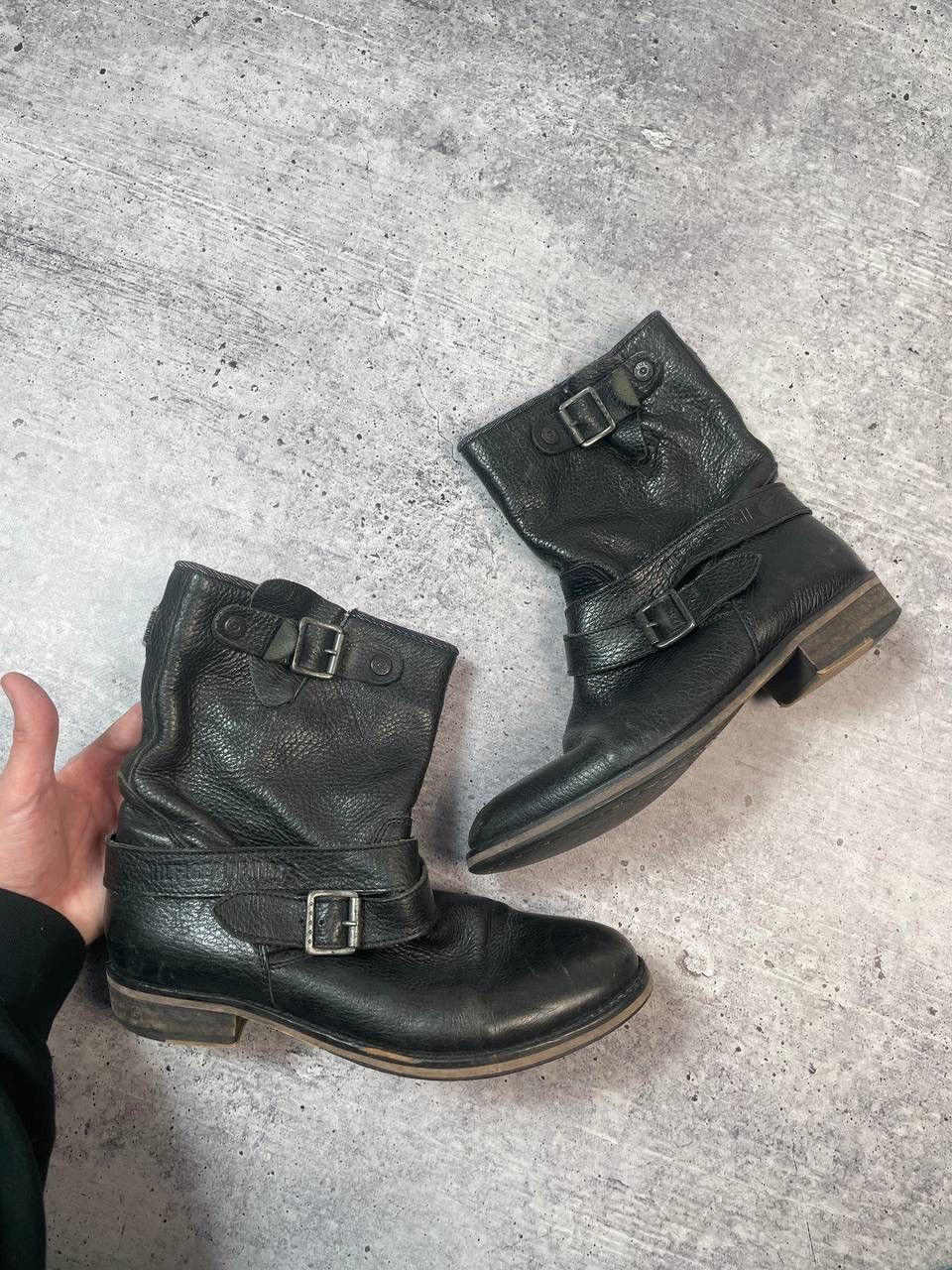 A.S.98 Vintage AS98 Airstep Style High Belt Ankle Boots Y2K Size US 9 / IT 39 - 1 Thumbnail