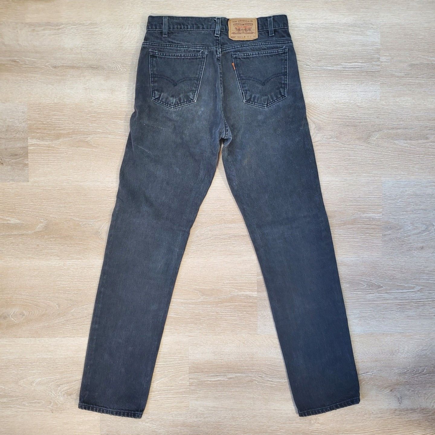 Levi's Vintage Clothing Vtg 1995 Levi’s 505 Orange Tab Jeans Straight Leg Distressed Size US 32 / EU 48 - 4 Thumbnail