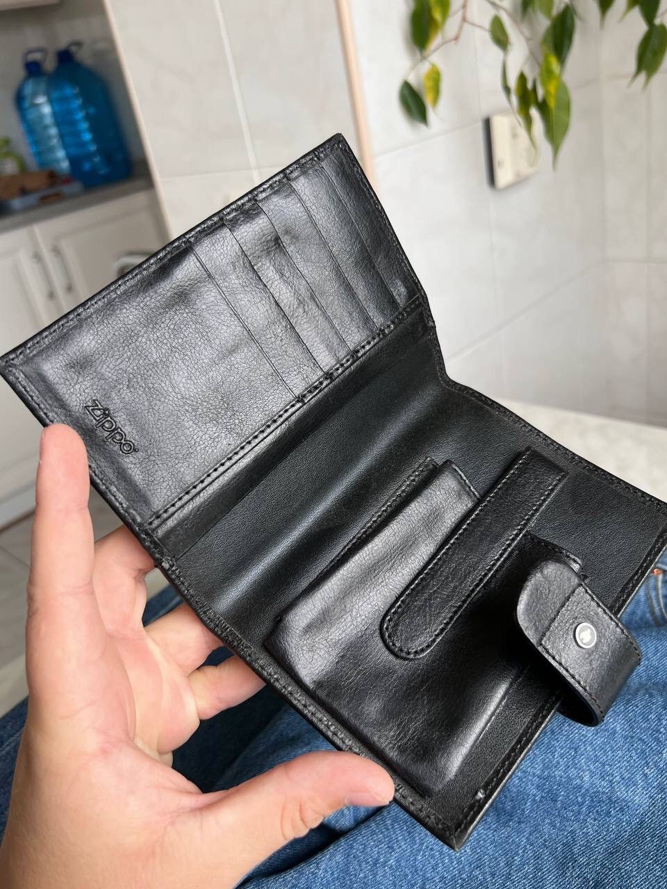 Genuine Leather × Zippo Vintage Zippo lighter brand Leather Wallet Case for lighter Size ONE SIZE - 6 Thumbnail