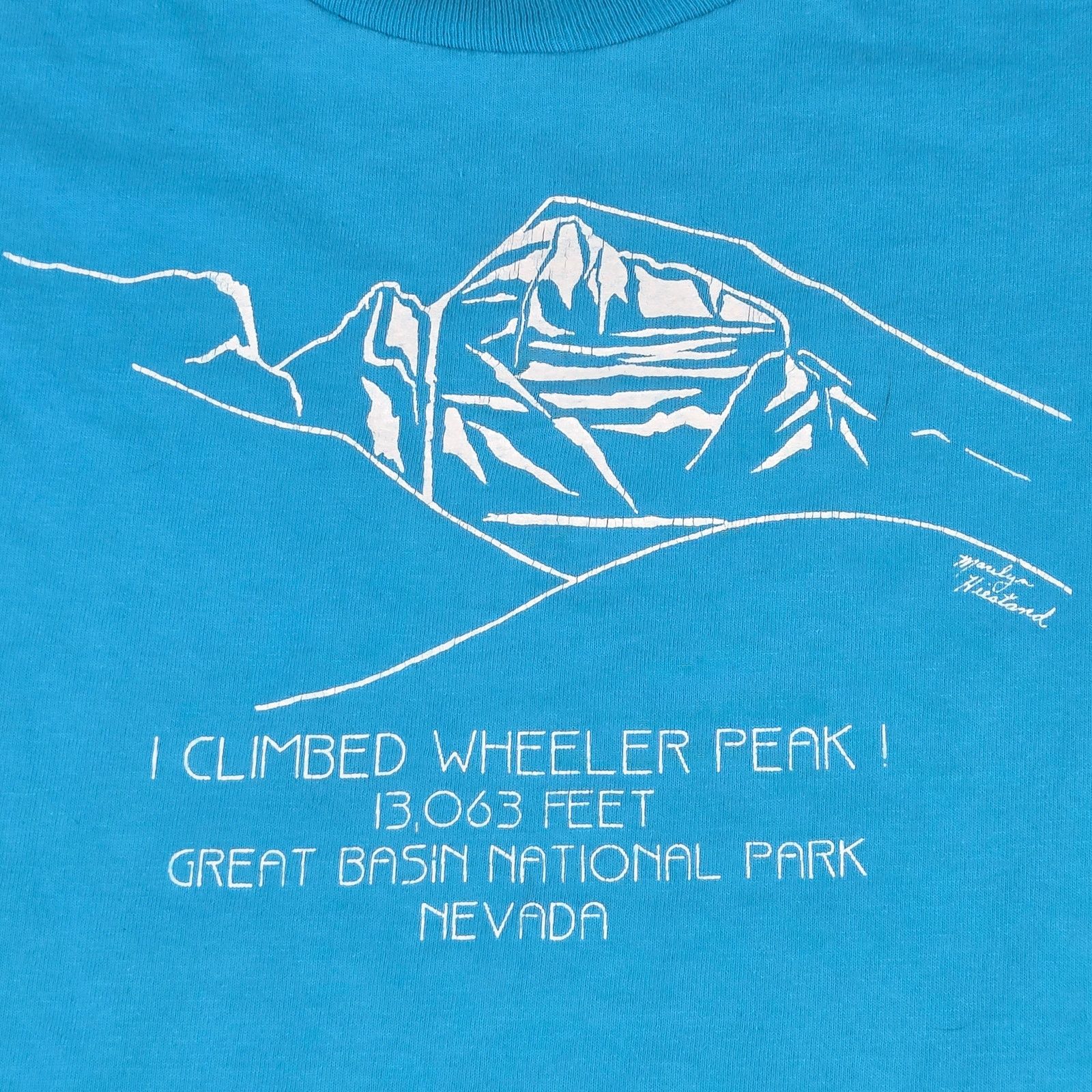 Fruit Of The Loom Vintage Wheeler Peak Great Basin Nevada Tee XL Size US XL / EU 56 / 4 - 2 Thumbnail