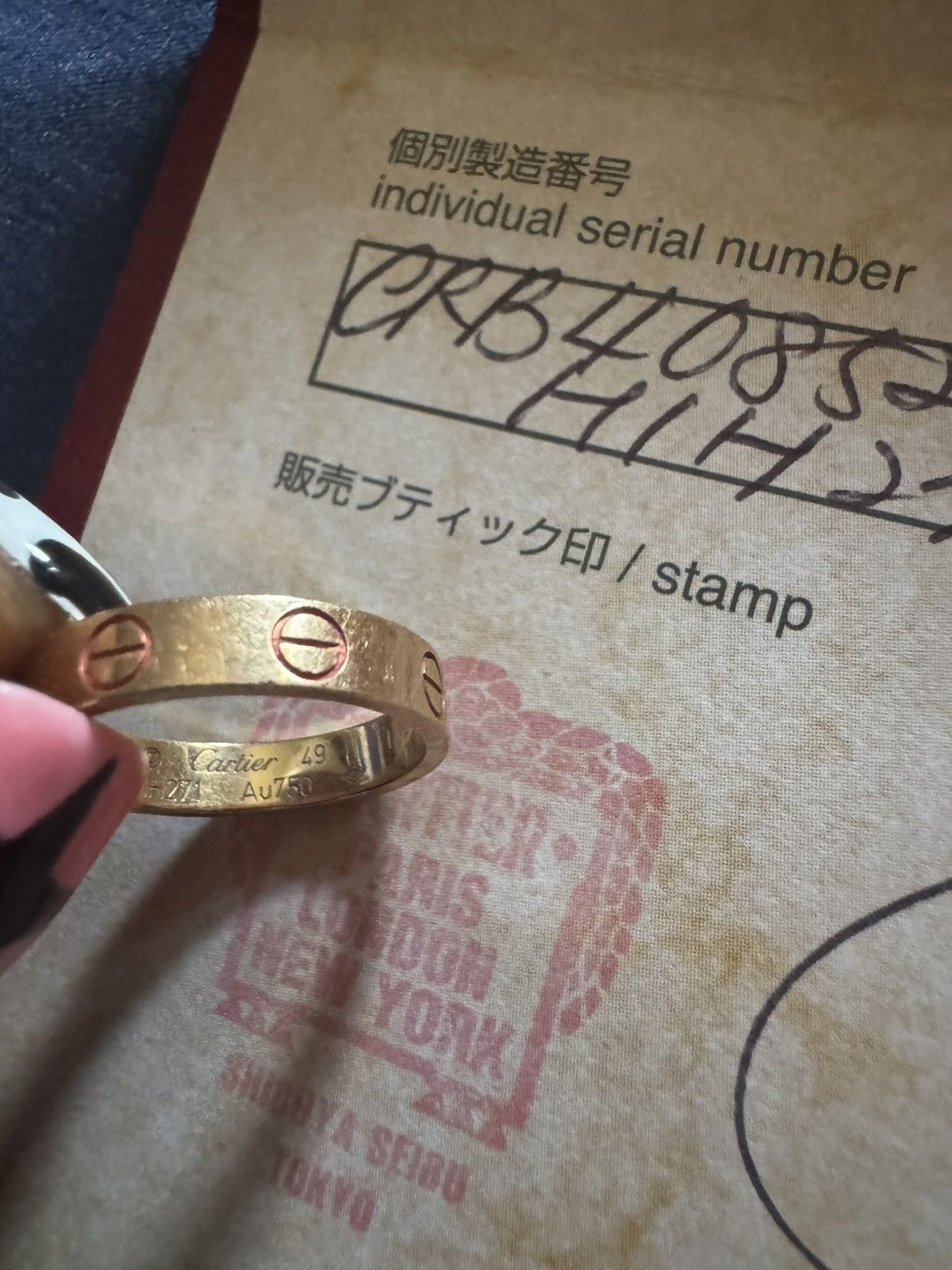 Cartier Cartier Rose Gold Love Ring Size ONE SIZE - 6 Thumbnail