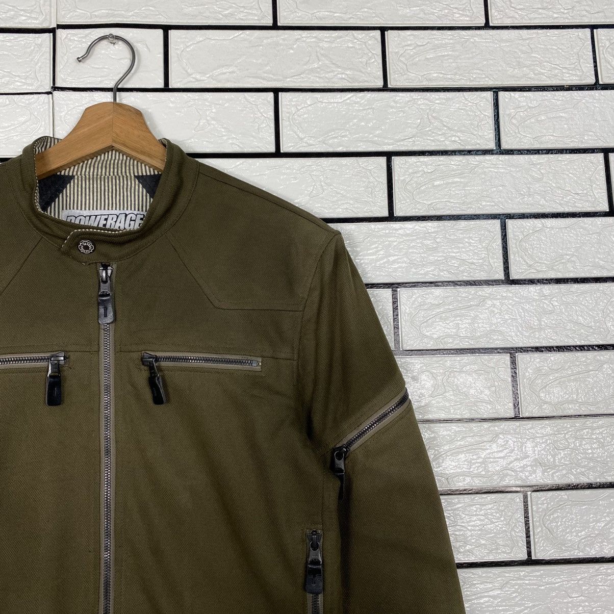 Japanese Brand 📌Powerage Motorcycle Equipment Racing Jacket Biker Size US M / EU 48-50 / 2 - 7 Thumbnail