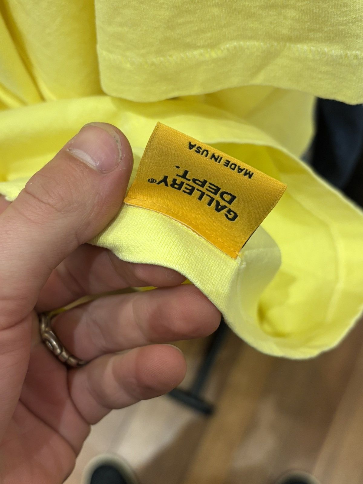 Gallery Dept. Gallery Dept. X Asics Tee - Yellow Size US M / EU 48-50 / 2 - 5 Thumbnail