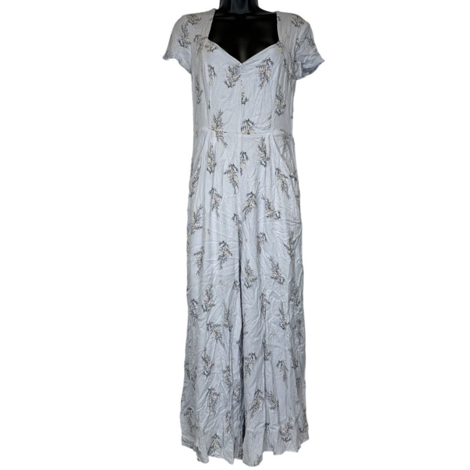 Urban Outfitters Urban Outfitters KerriAnn Light Purple Floral Print Jumpsuit Size 28" / US 6 / IT 42 - 1 Thumbnail