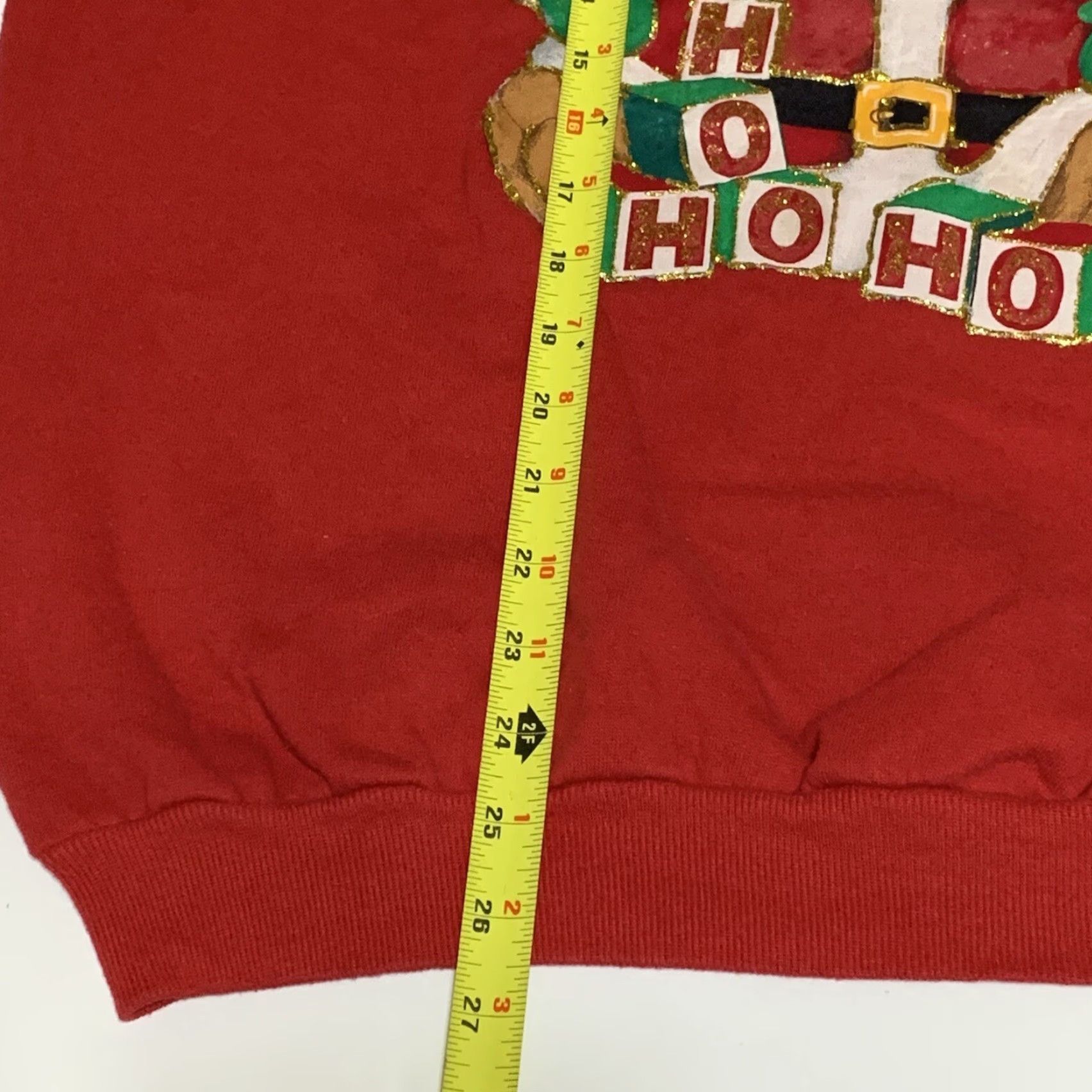 Jerzees VINTAGE Jerzees Christmas Bear HO HO HO Crewneck Sweatshirt XL/L Boys? No, keep as XL/L. Size XL / US 12-14 / IT 48-50 - 5 Thumbnail