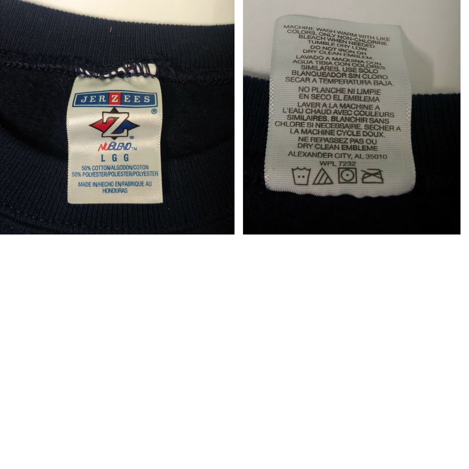 Jerzees VINTAGE 1990s Sweatshirt Women L Blue Butterfly Nature Cottagecore JERZEES Crew Neck Knit Pullover Size L / US 10 / IT 46 - 8 Thumbnail