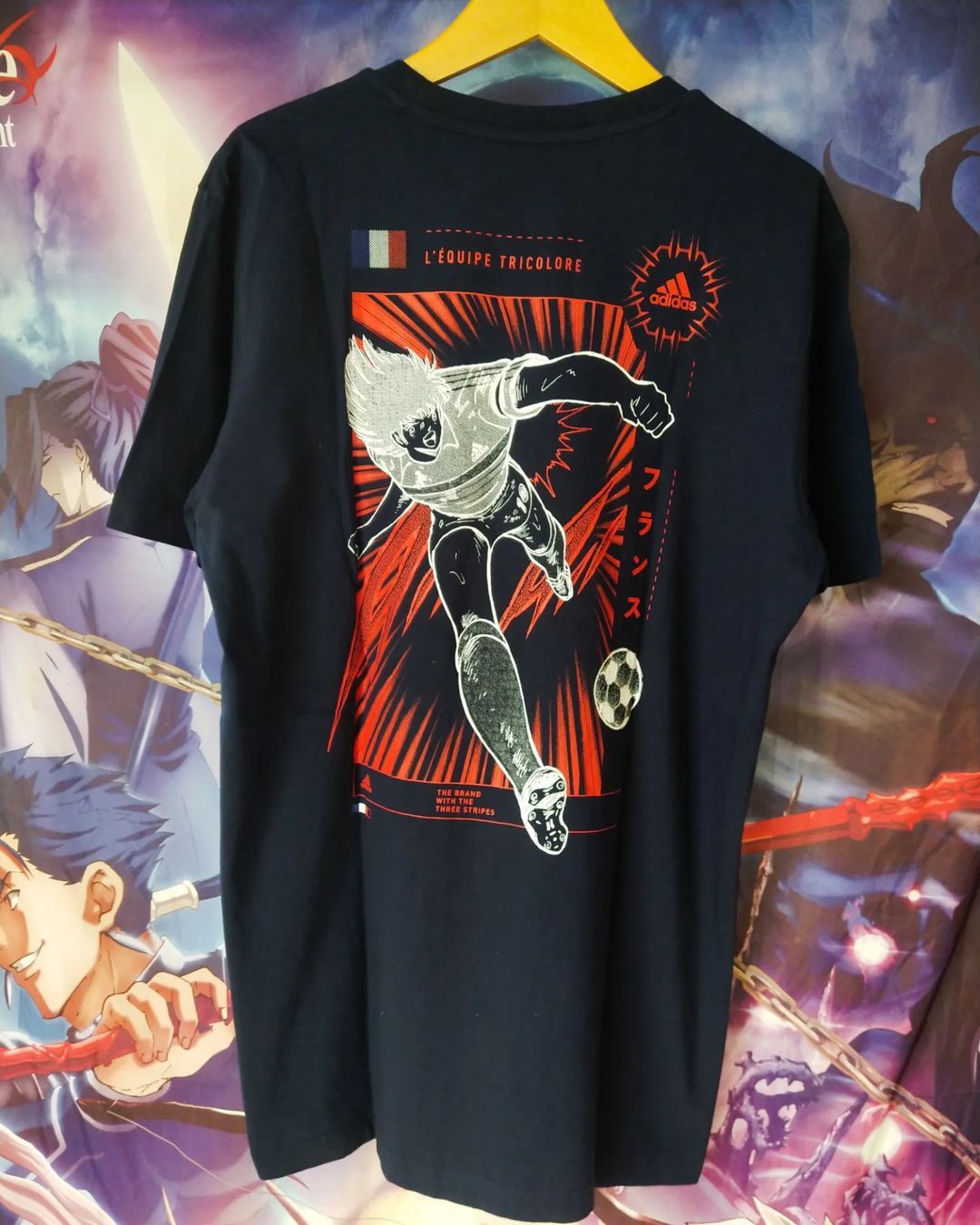 Captain Tsubasa x Adidas France National Team Anime Tees